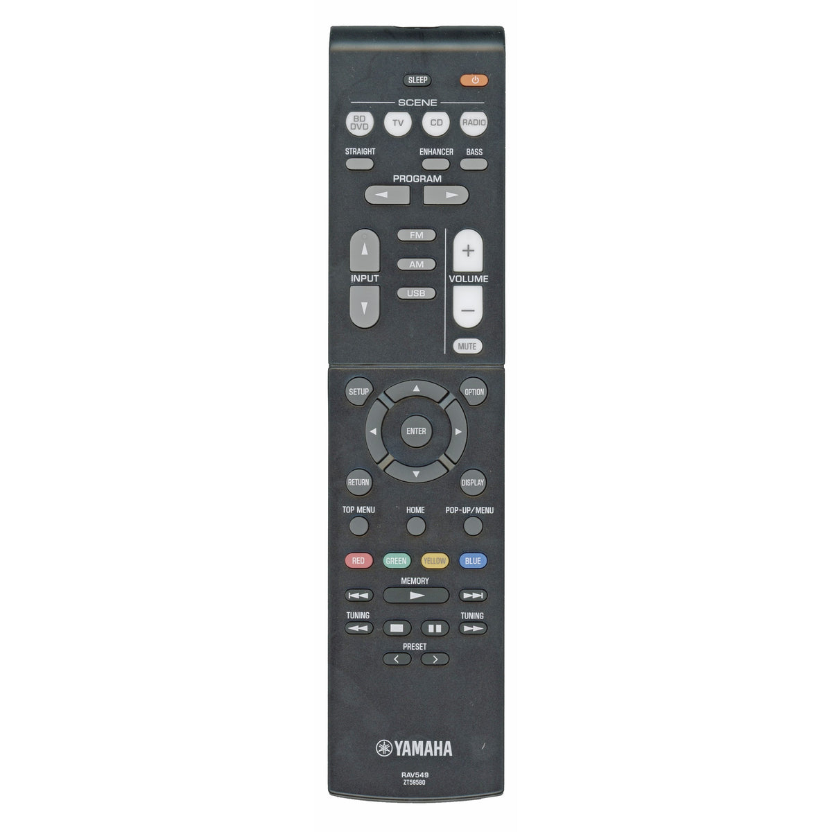 Yamaha RAV549 AV Receiver Remote Control - ZT595800