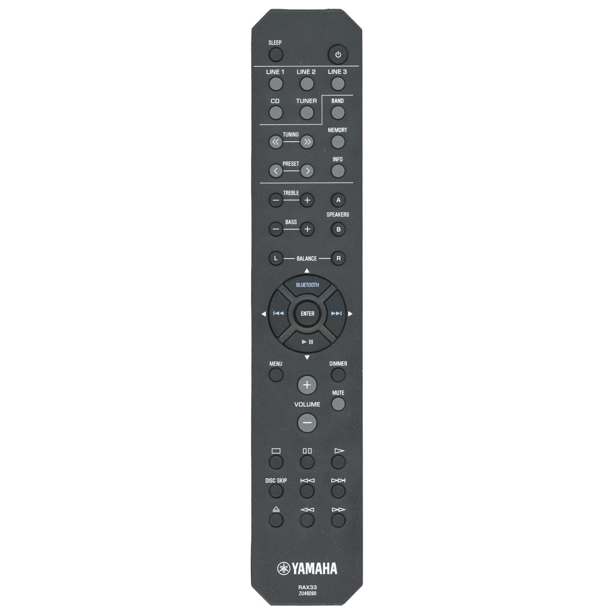 Yamaha RAX33 Audio Remote Control