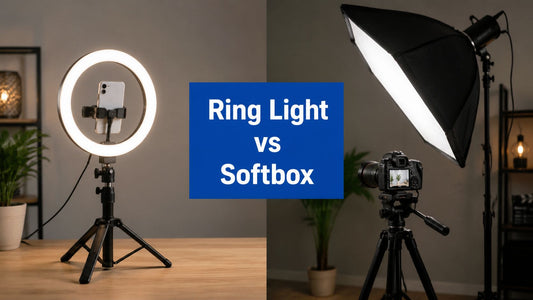 Portable Ring Lights vs. Softbox for YouTube Beginners