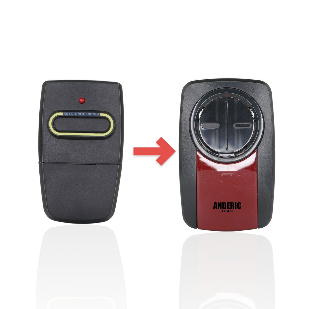 Heddolf 0220360 360Mhz Garage Door Opener Remote Control