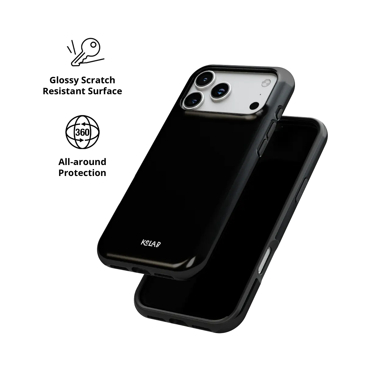 Solid Black Phone Case