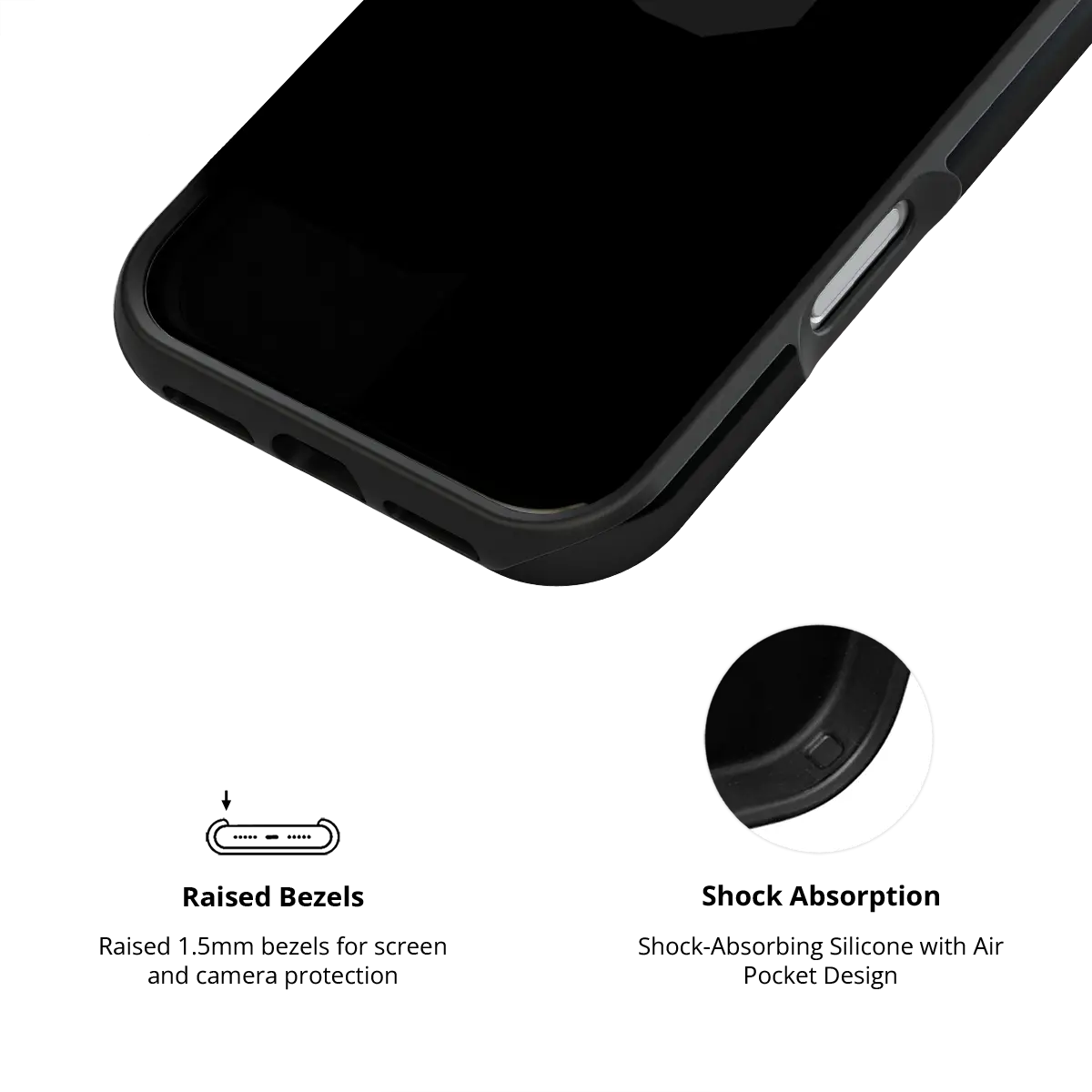 Solid Black Phone Case