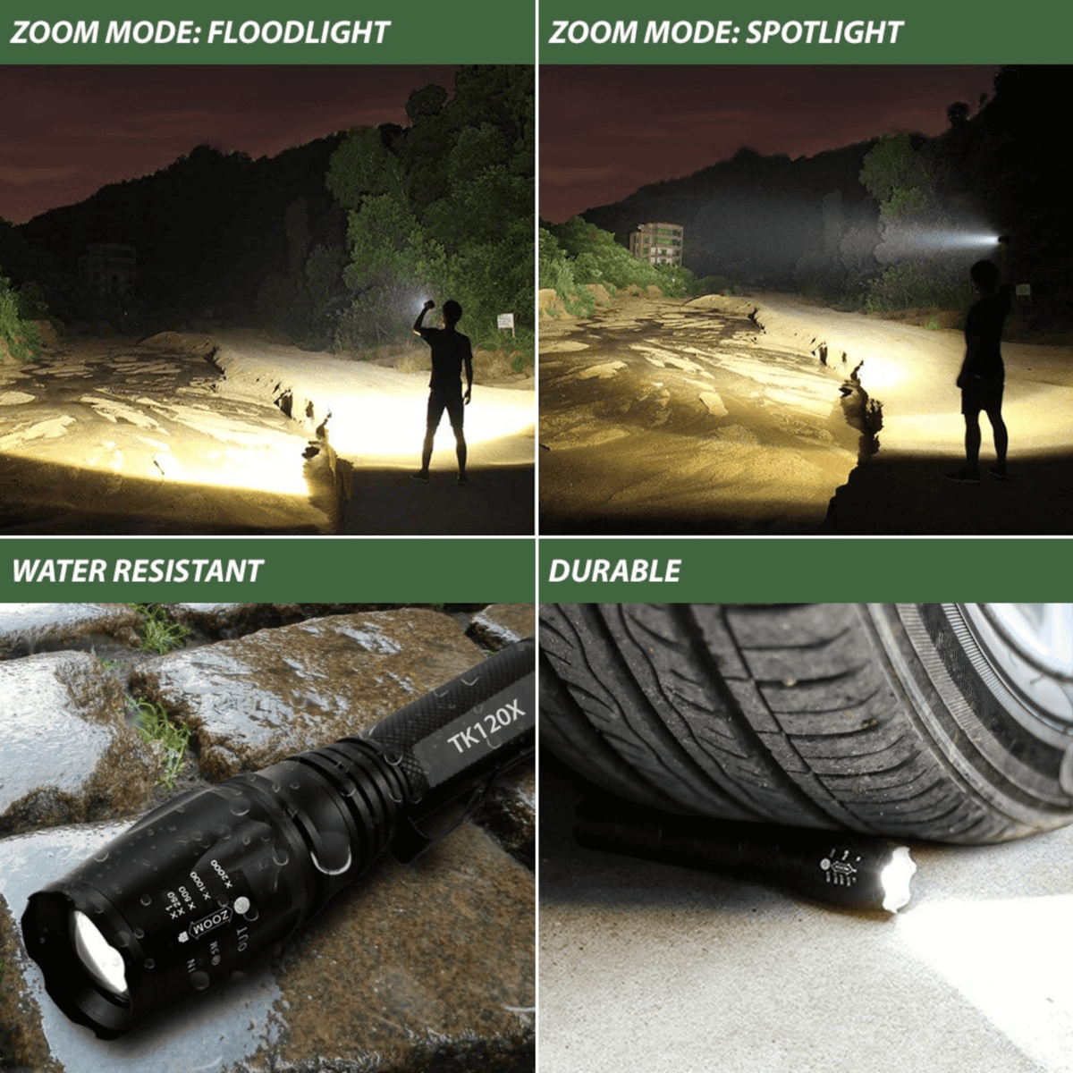 EcoGear FX TK120X LED Flashlight Kit