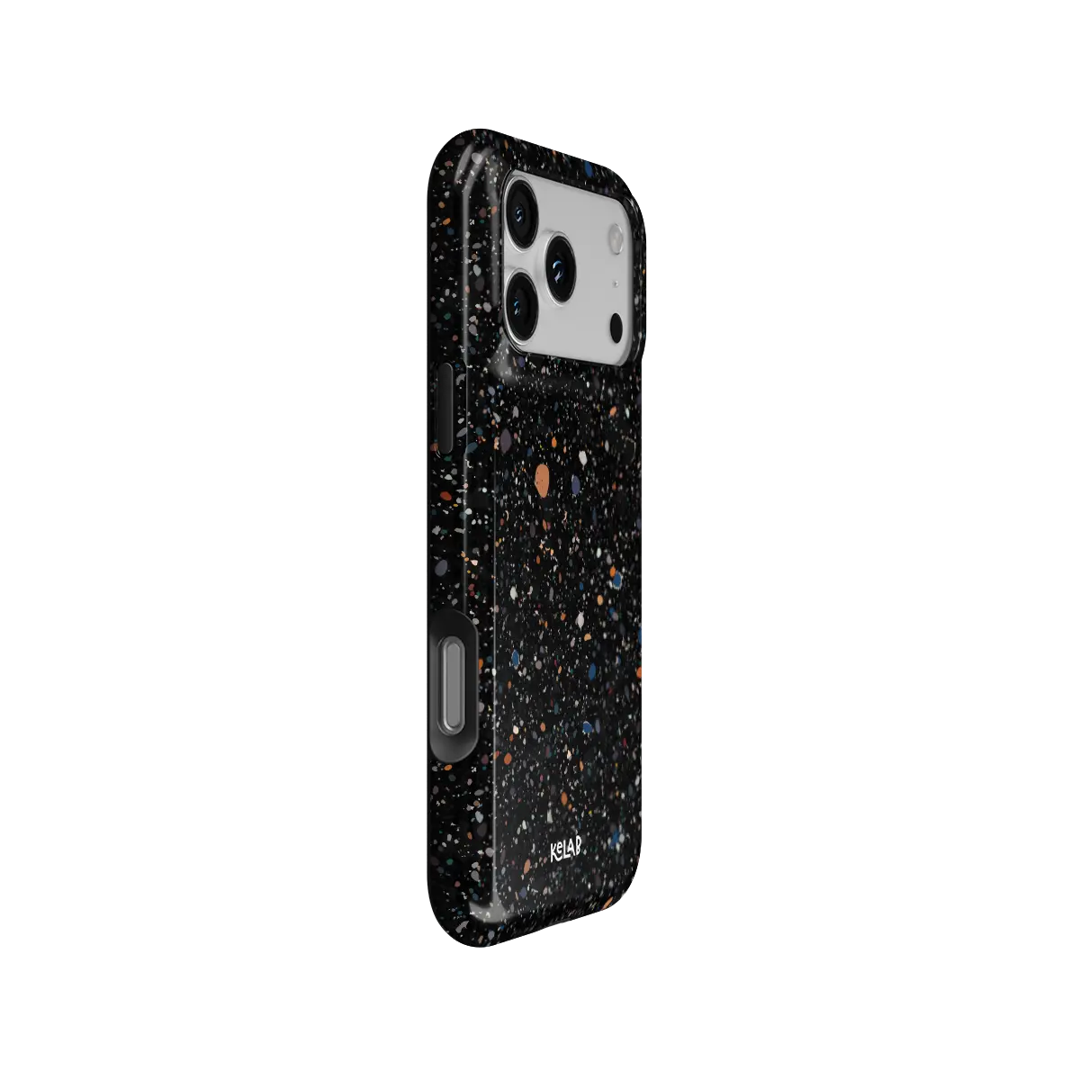 Obsidian Mist | Black Paint Splatter Phone Case