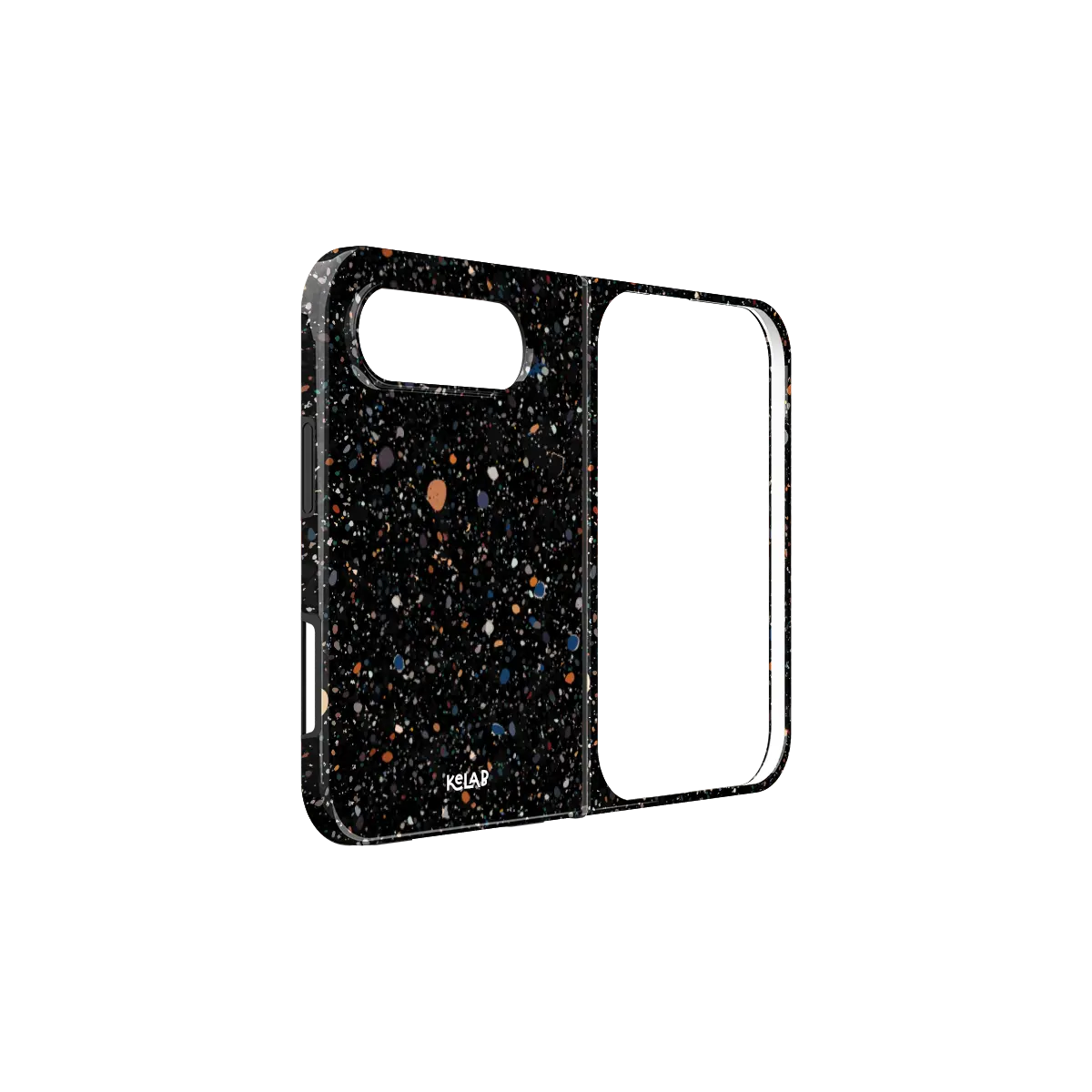 Obsidian Mist | Black Paint Splatter Phone Case