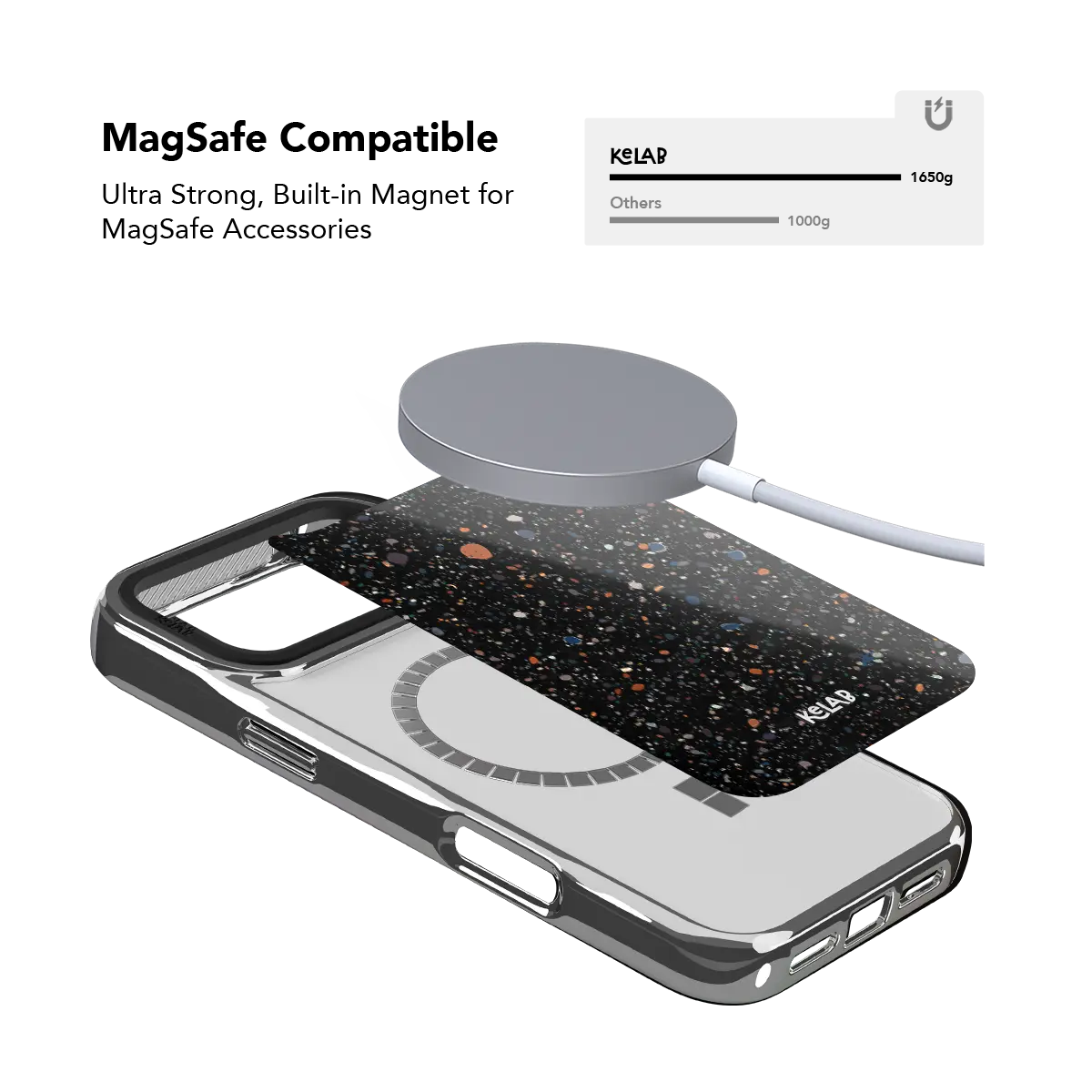 Obsidian Mist | Black Paint Splatter Phone Case