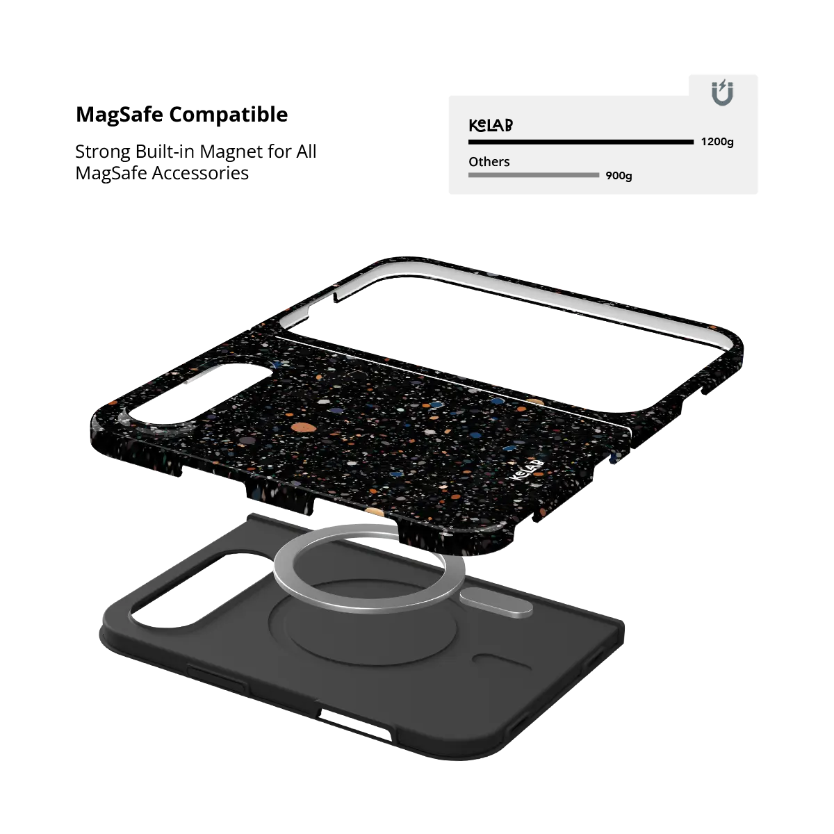 Obsidian Mist | Black Paint Splatter Phone Case