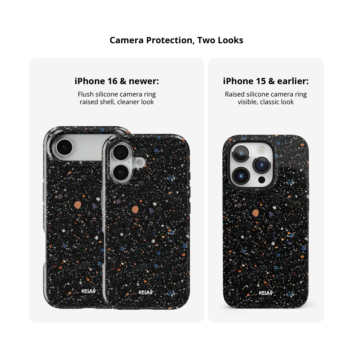 Obsidian Mist | Black Paint Splatter Phone Case