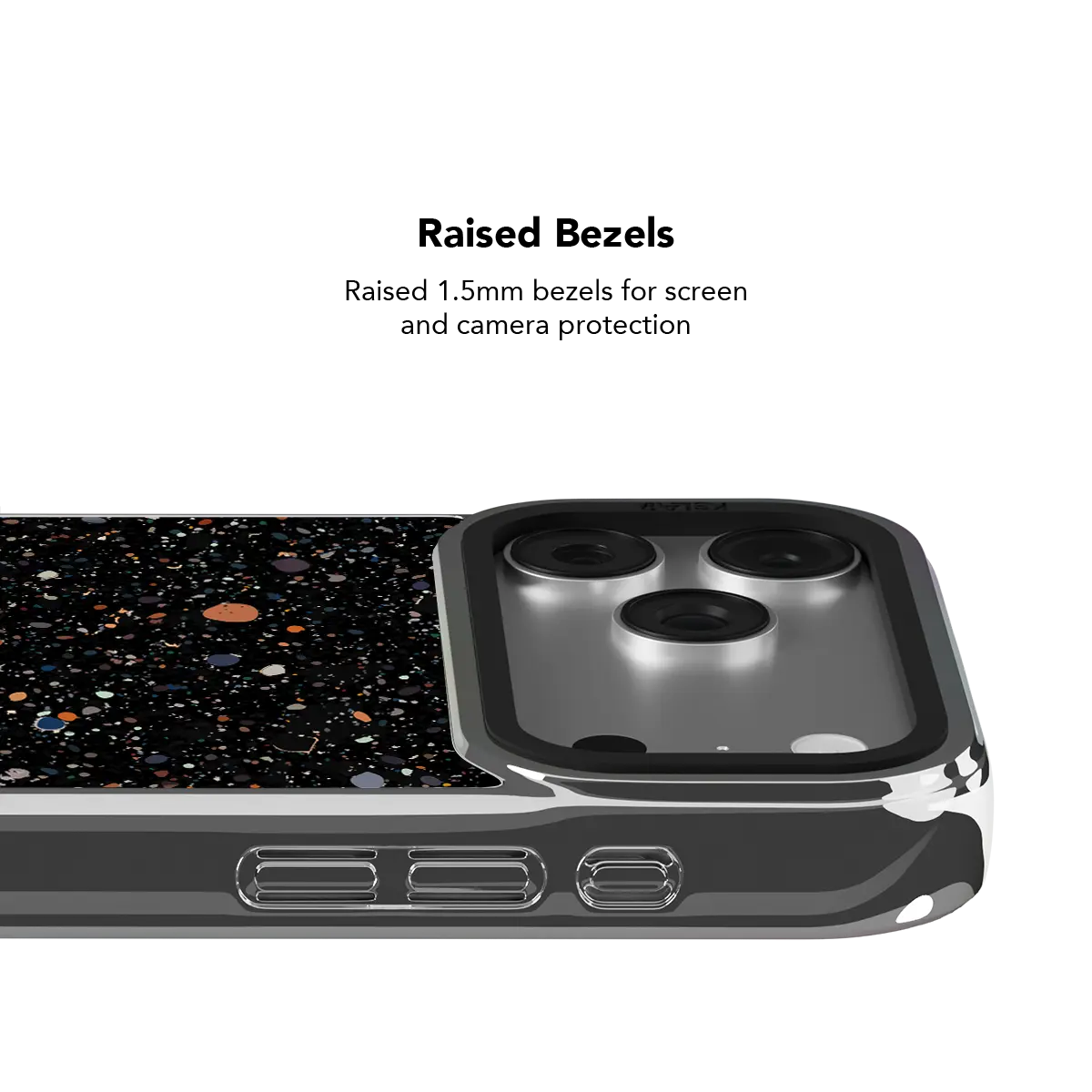 Obsidian Mist | Black Paint Splatter Phone Case
