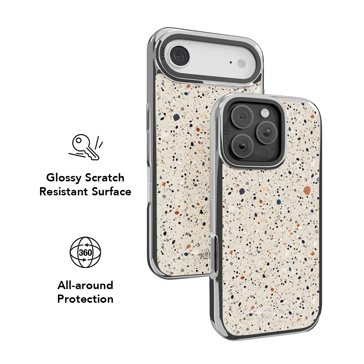 Ivory Haze | Ivory Paint Splatter Phone Case