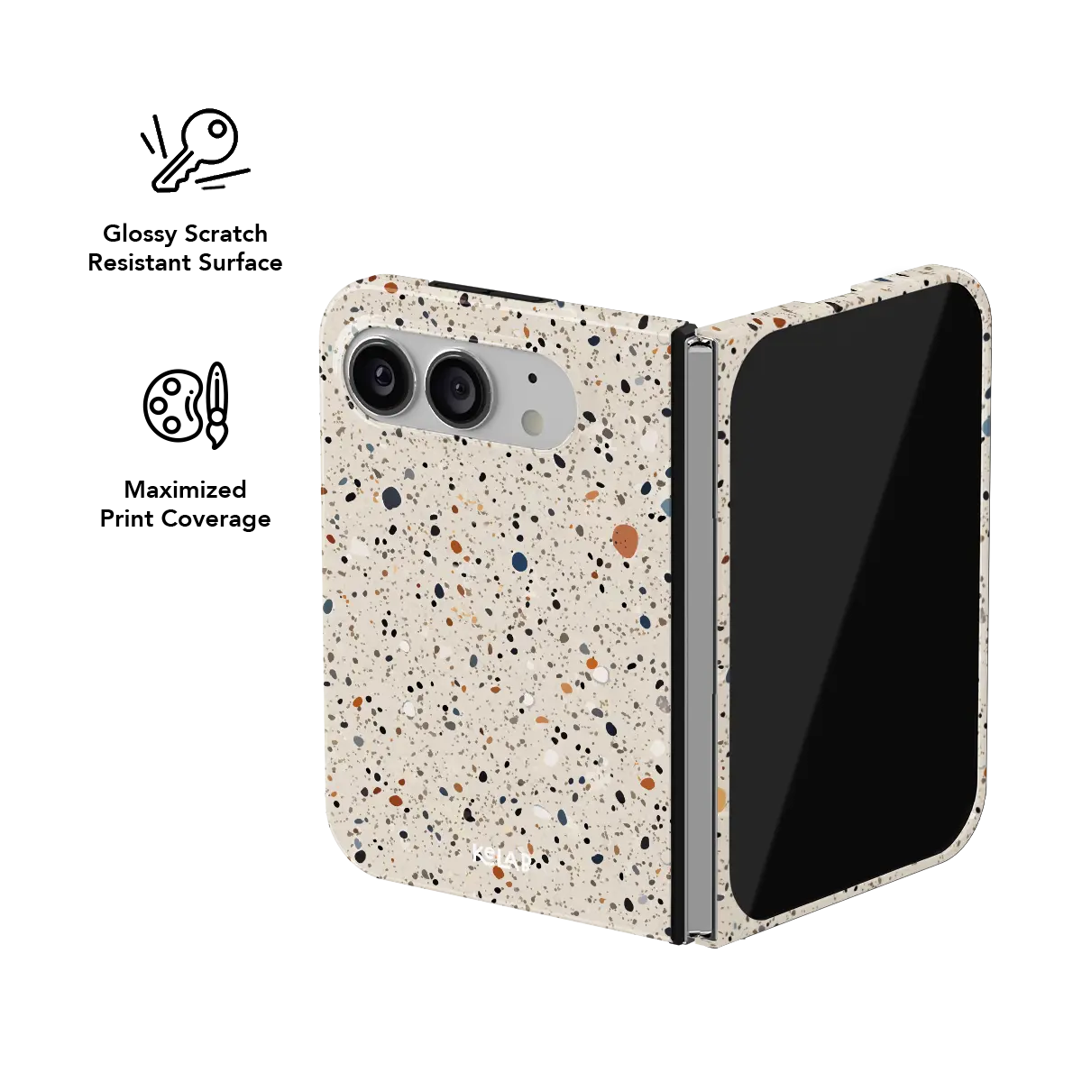 Ivory Haze | Ivory Paint Splatter Phone Case