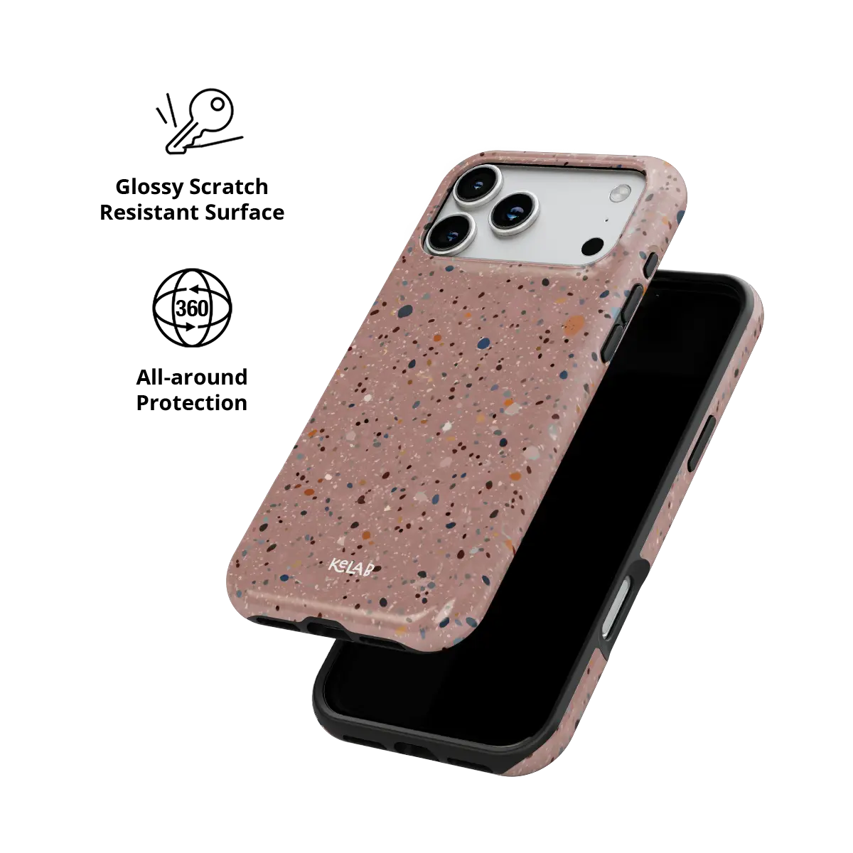 Rose Clay | Pink Paint Splatter Phone Case