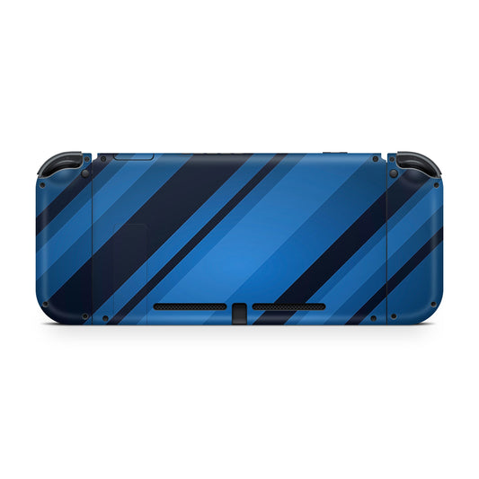 Blue Streaks Nintendo Switch OLED Skin