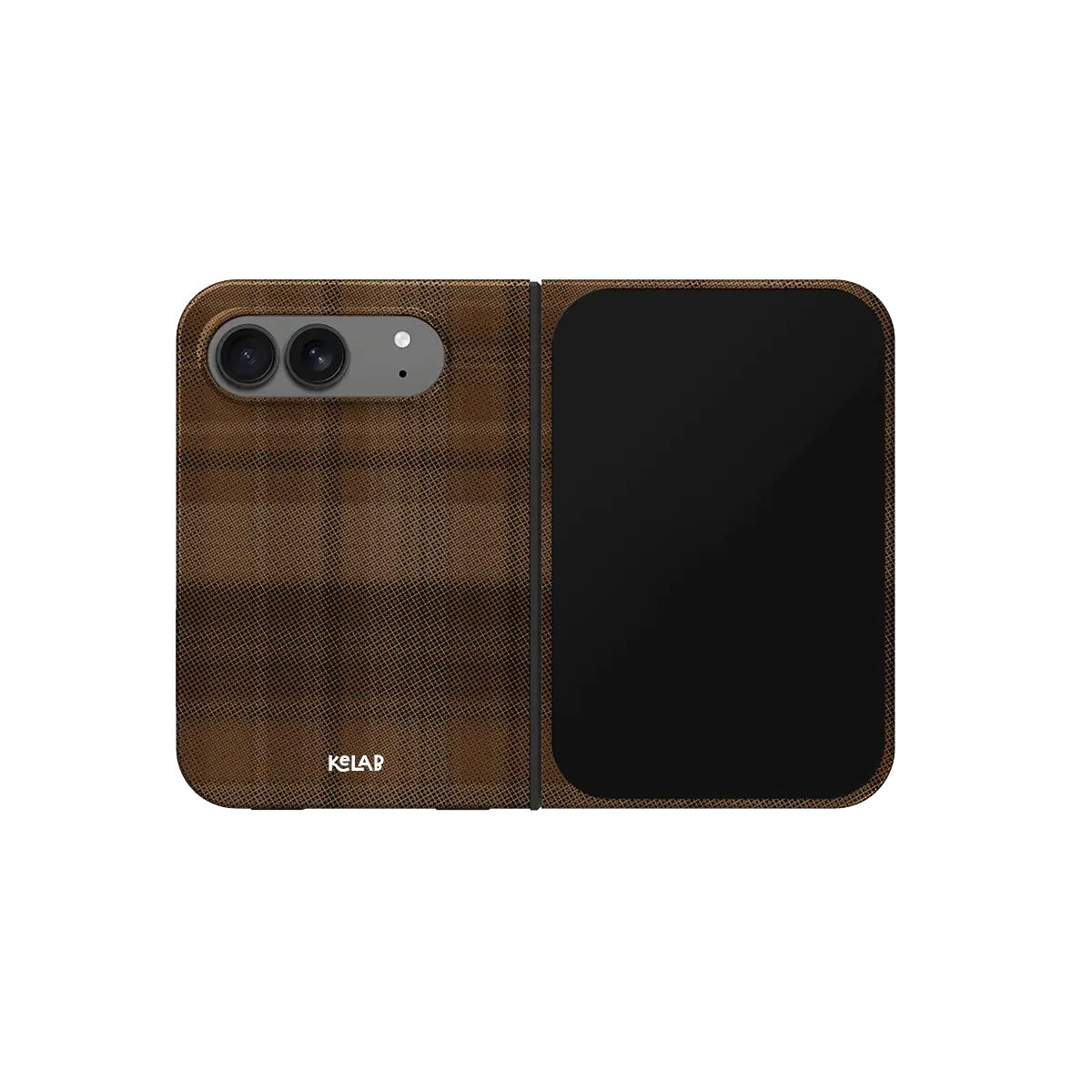 Chestnut | Brown Flannel Minimalist Phone Case