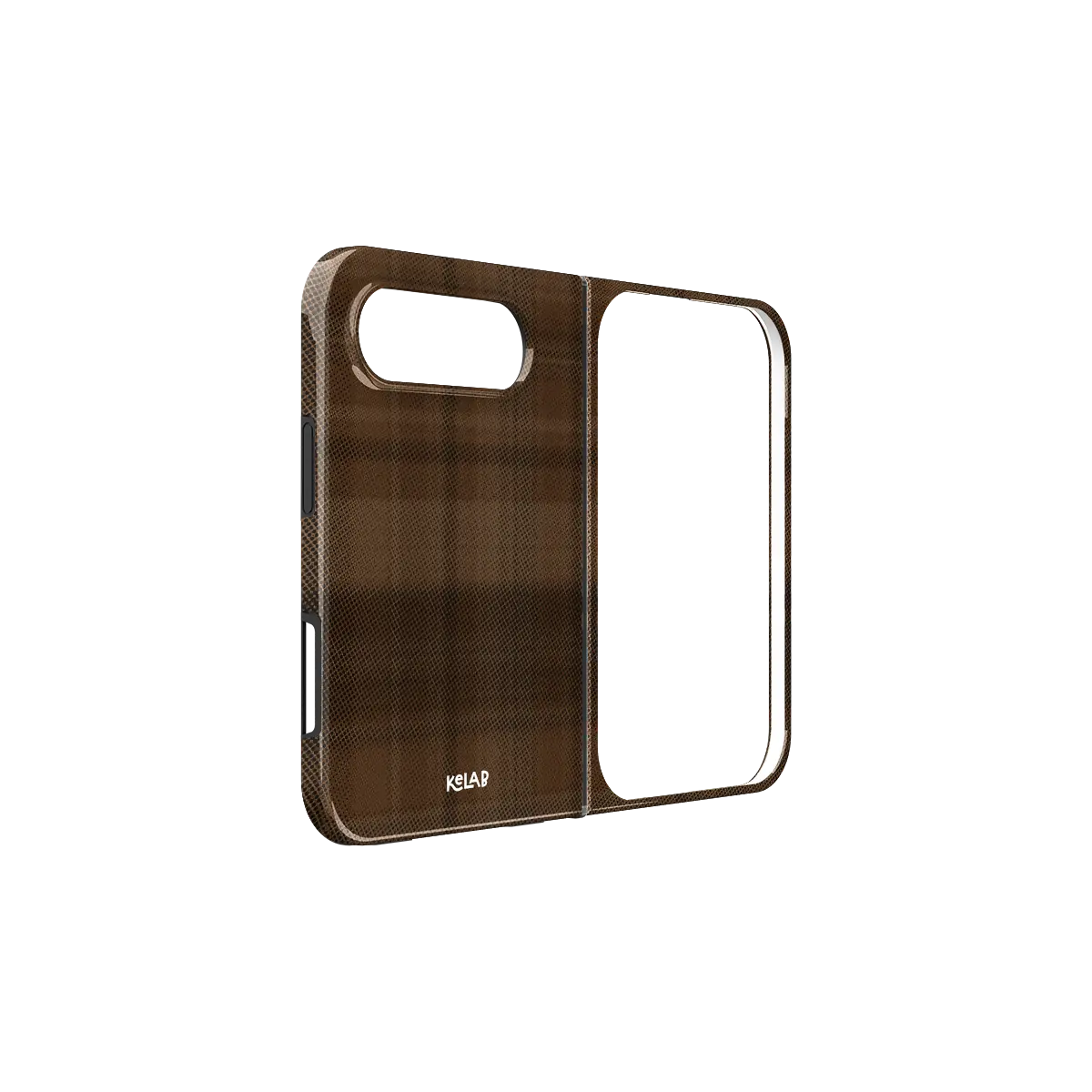 Chestnut | Brown Flannel Minimalist Phone Case