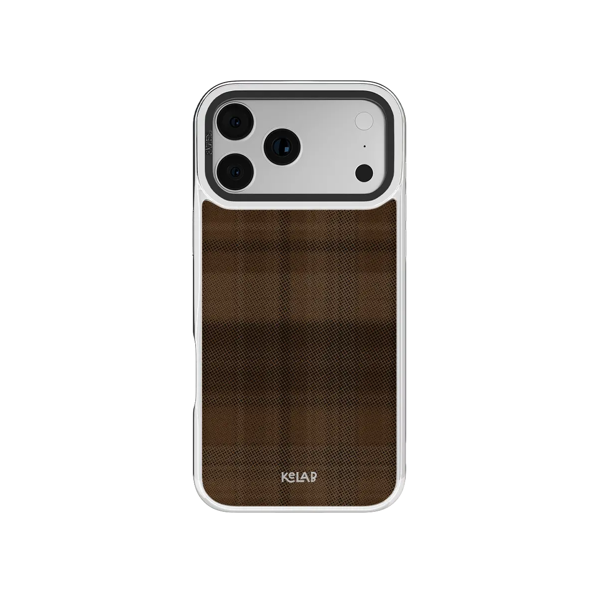 Chestnut | Brown Flannel Minimalist Phone Case