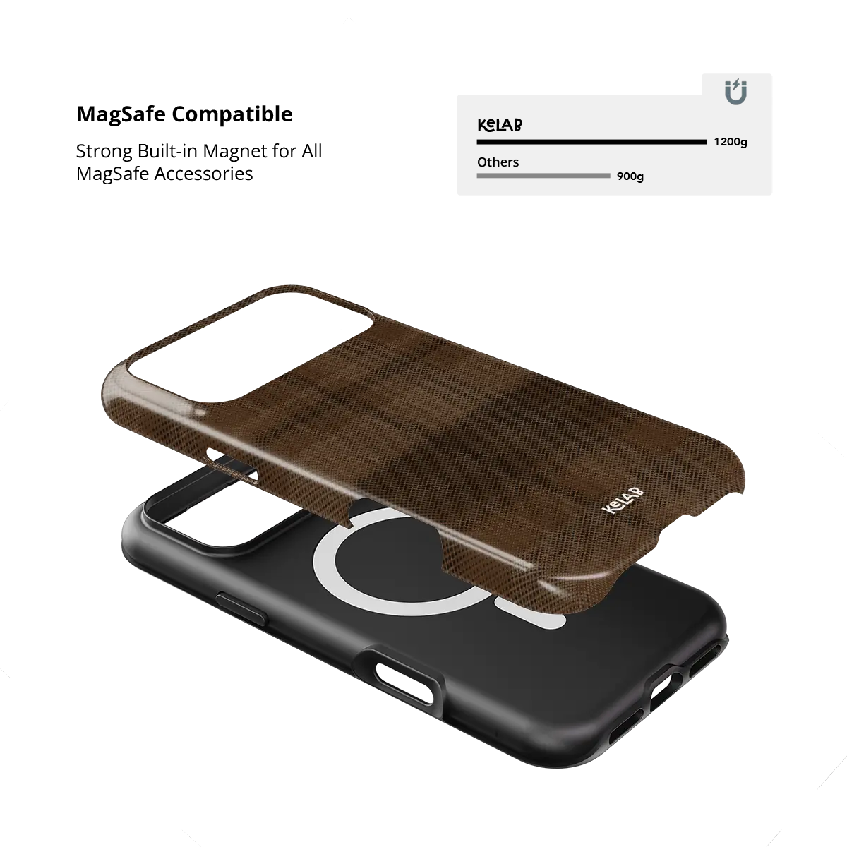 Chestnut | Brown Flannel Minimalist Phone Case