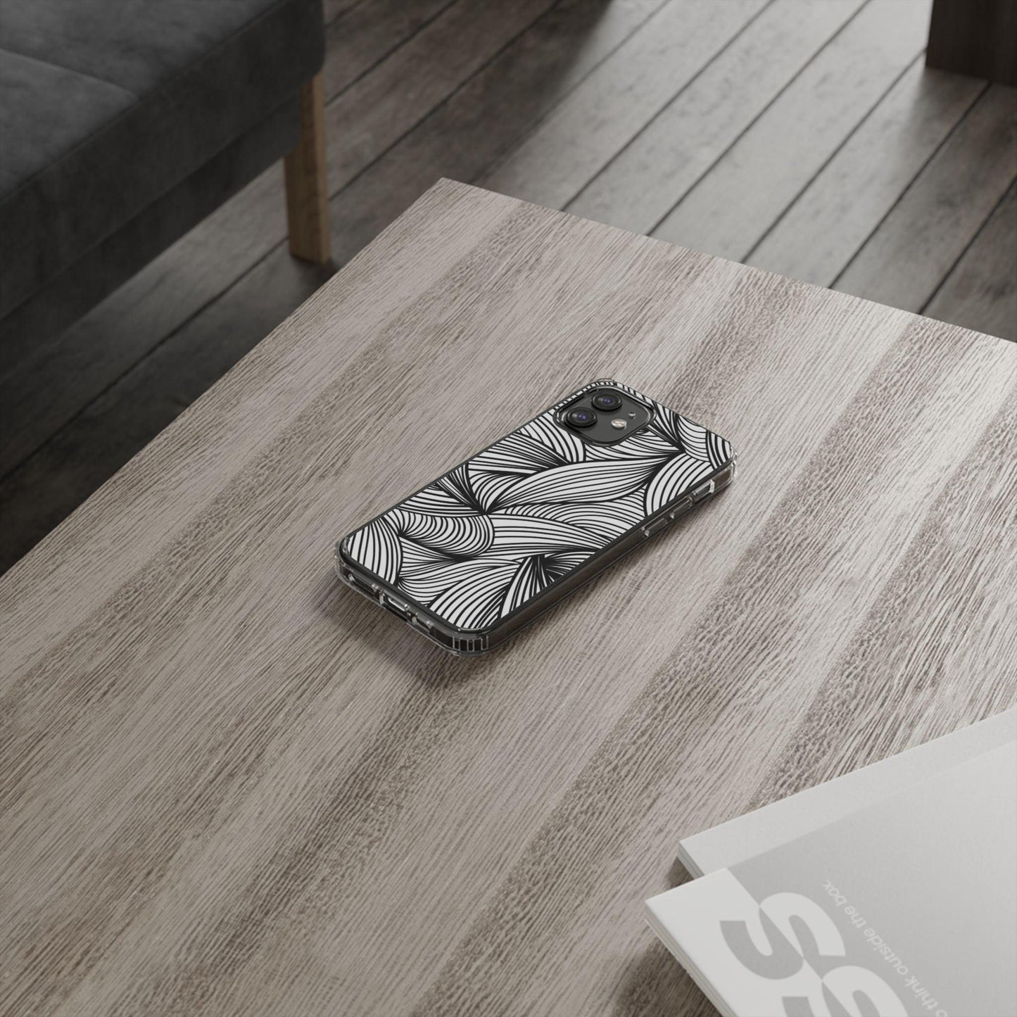 Black and White Illusion Clear Cases