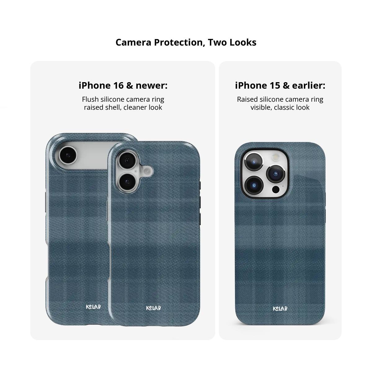 Denim | Blue Flannel Minimalist Phone Case