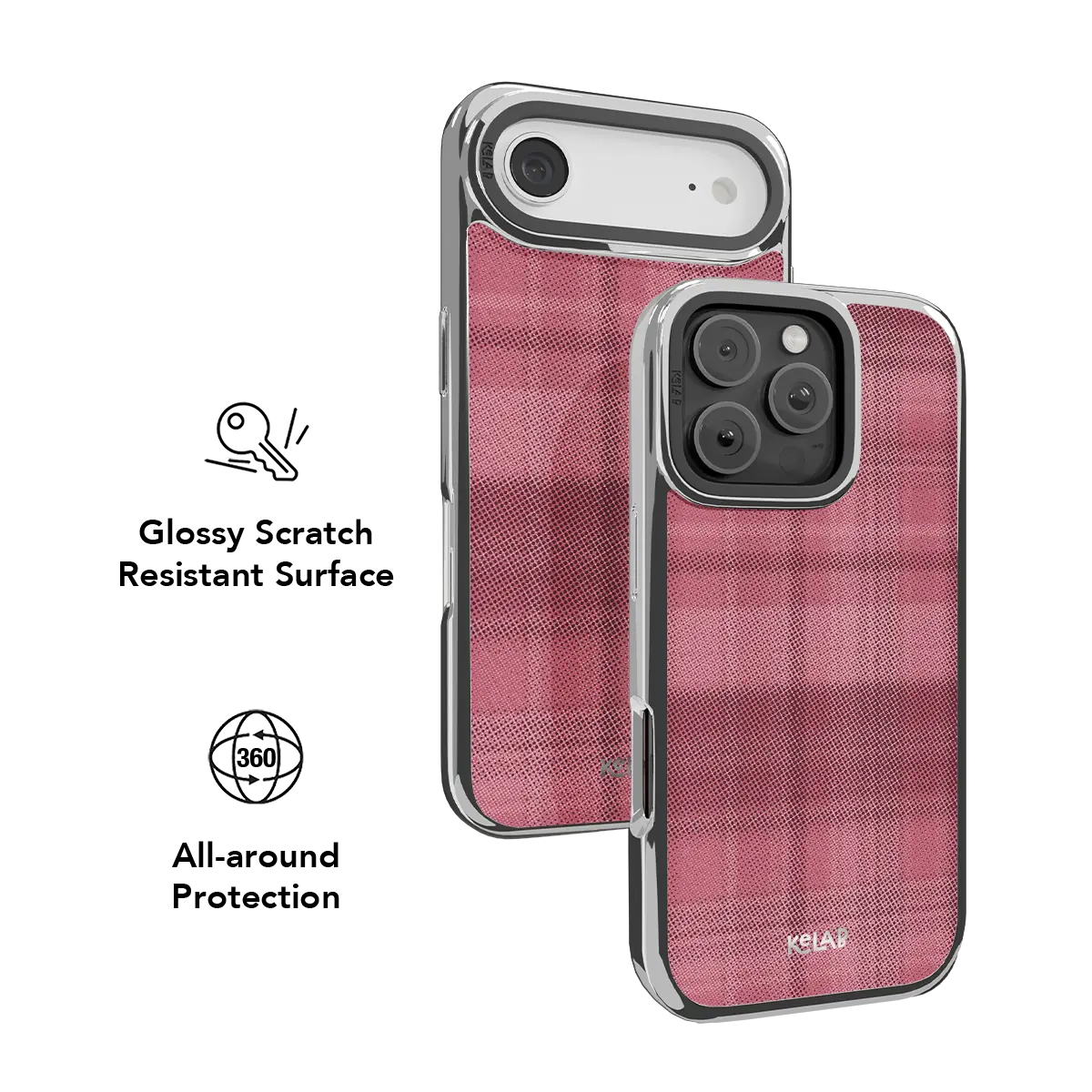 Rosé | Pink Flannel Minimalist Phone Case