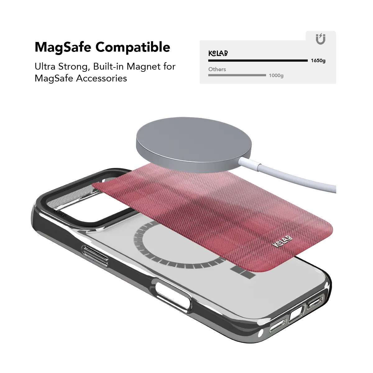 Rosé | Pink Flannel Minimalist Phone Case