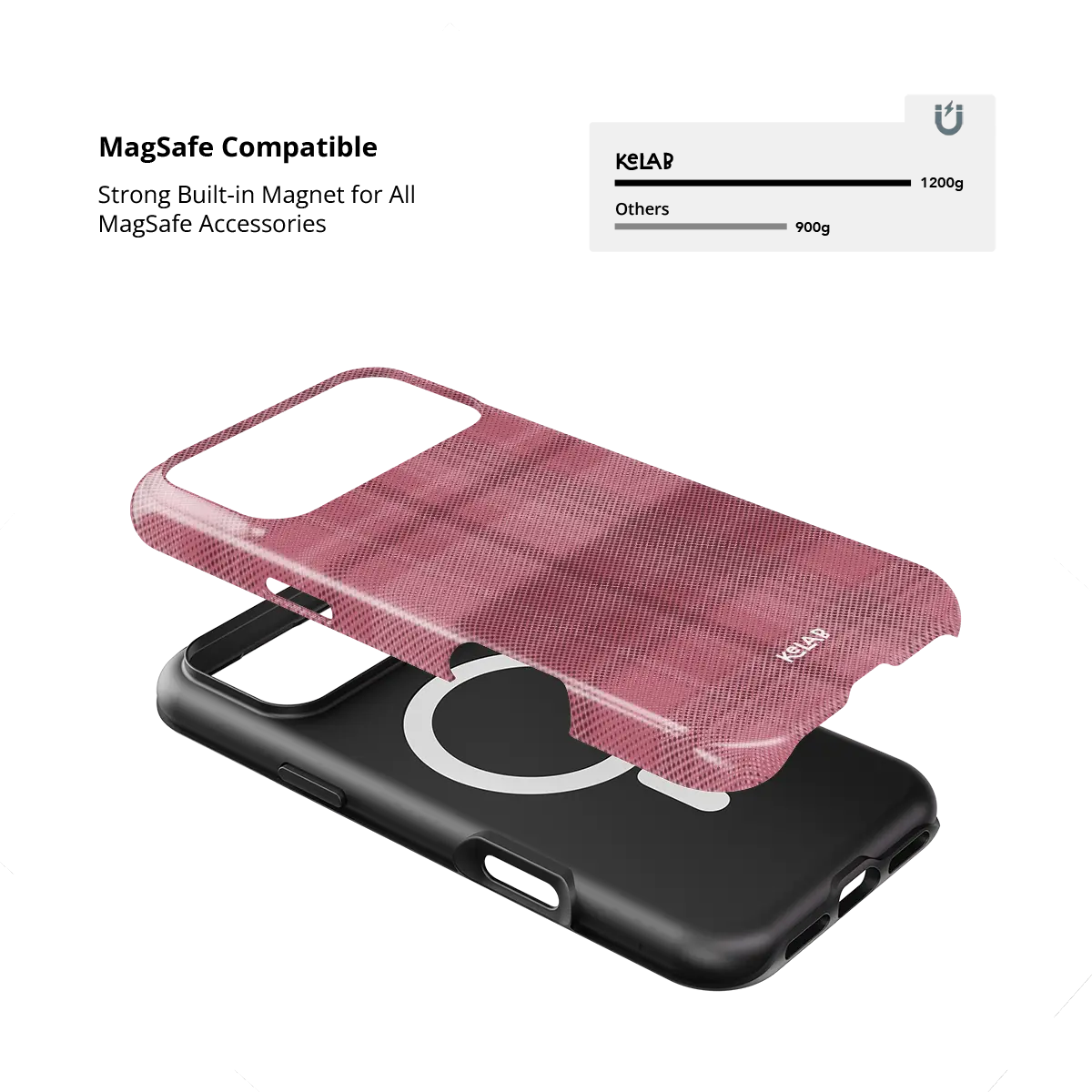 Rosé | Pink Flannel Minimalist Phone Case