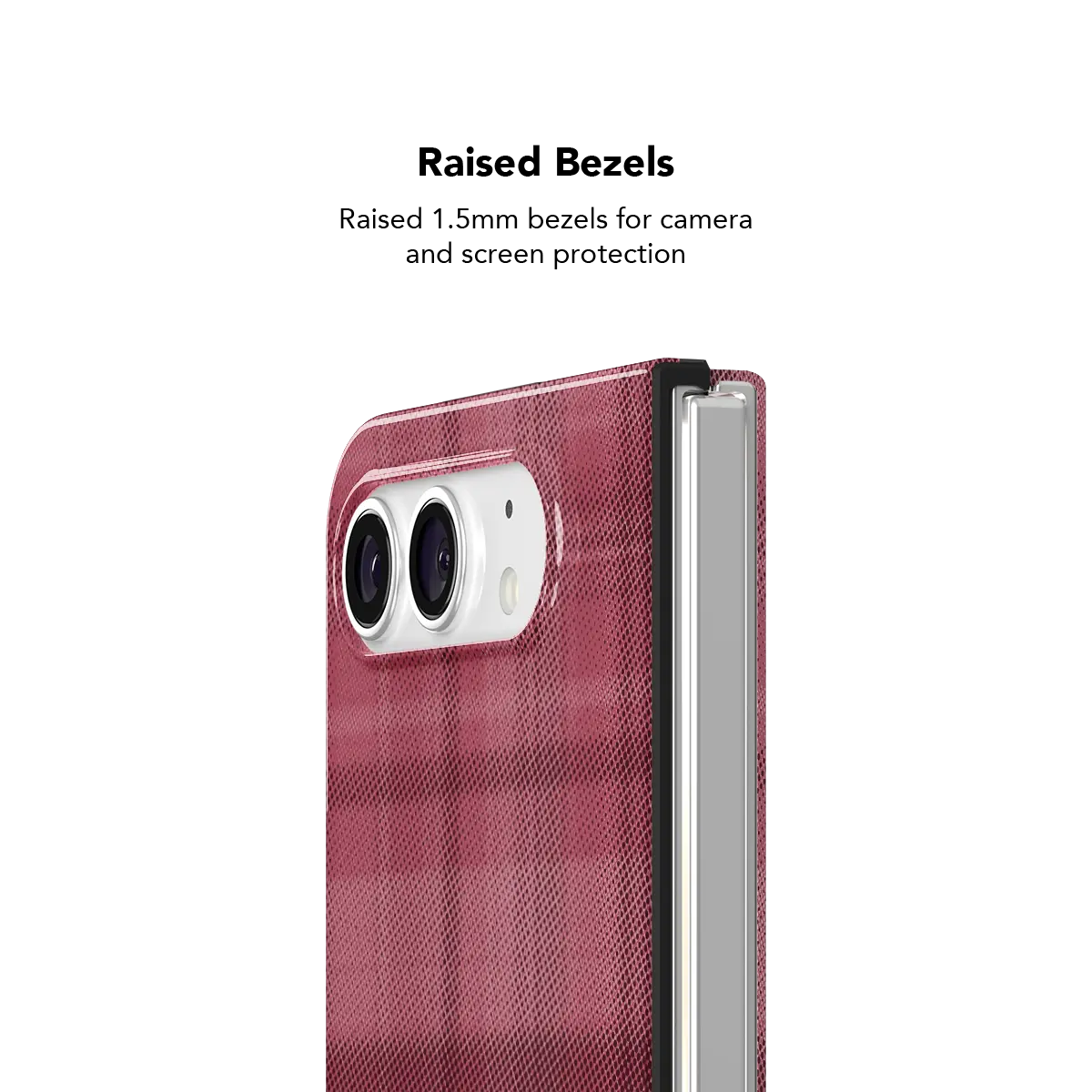 Rosé | Pink Flannel Minimalist Phone Case