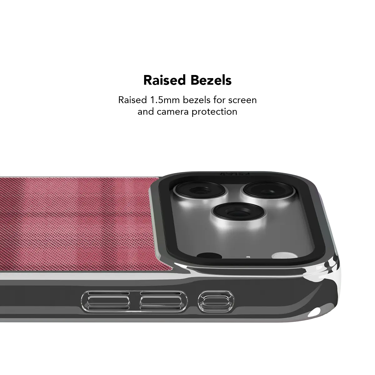 Rosé | Pink Flannel Minimalist Phone Case
