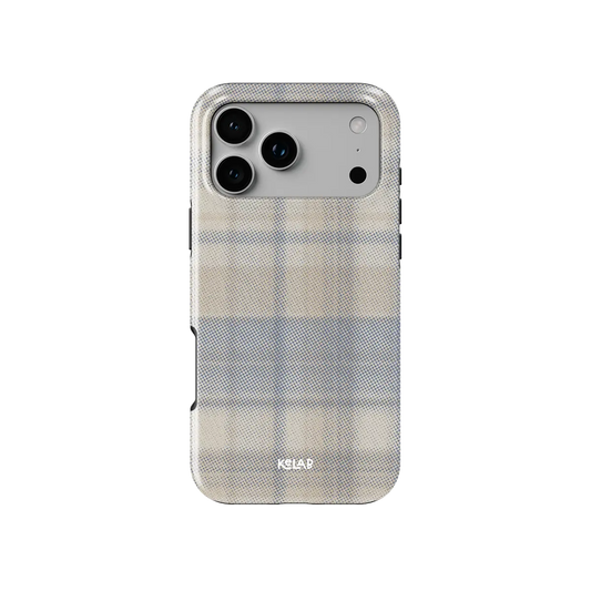 Oatmilk | Beige Flannel Minimalist Phone Case