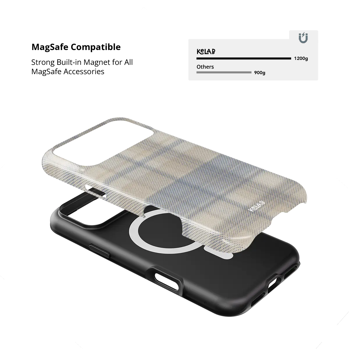Oatmilk | Beige Flannel Minimalist Phone Case
