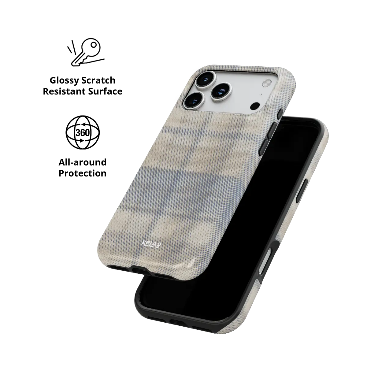 Oatmilk | Beige Flannel Minimalist Phone Case