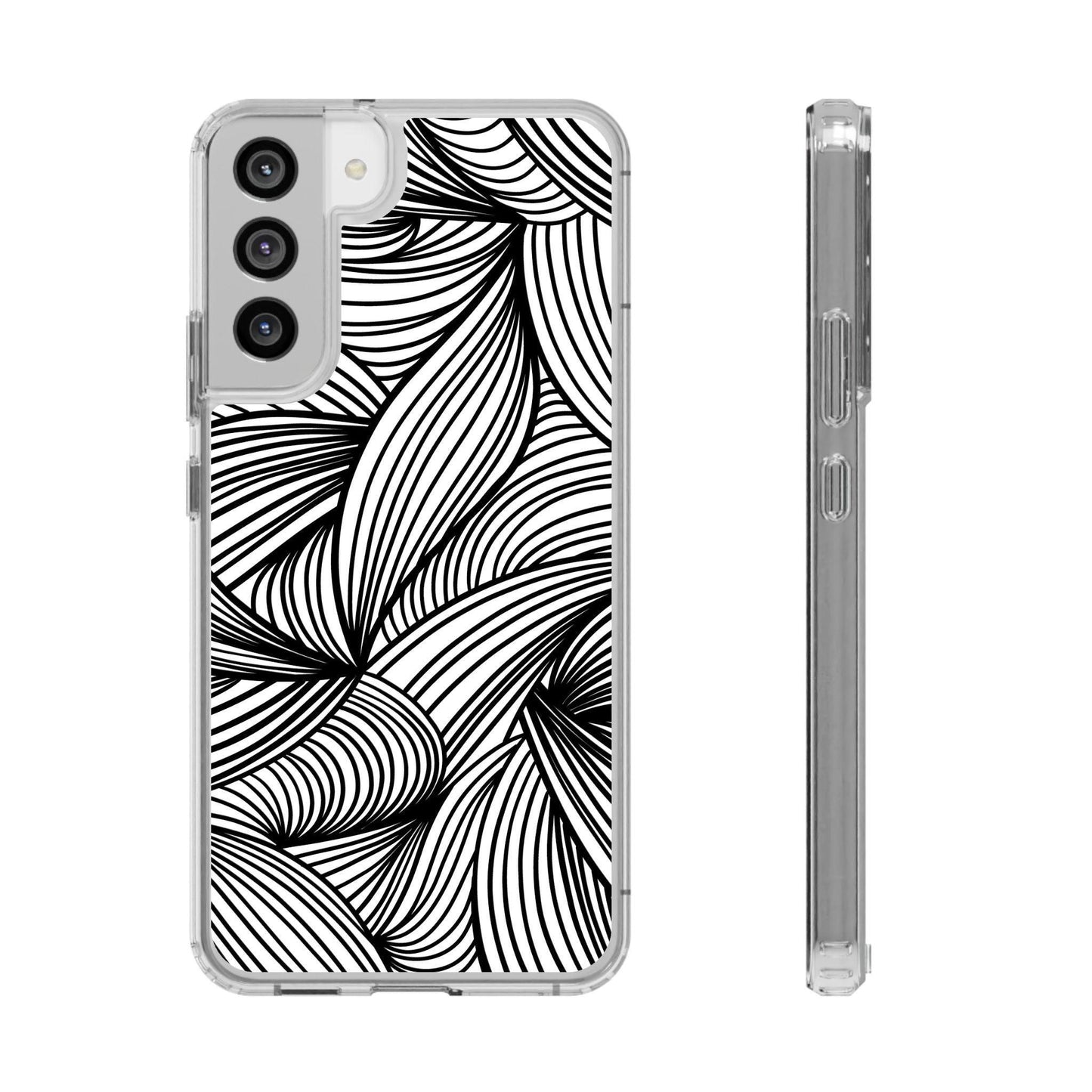 Black and White Illusion Clear Cases