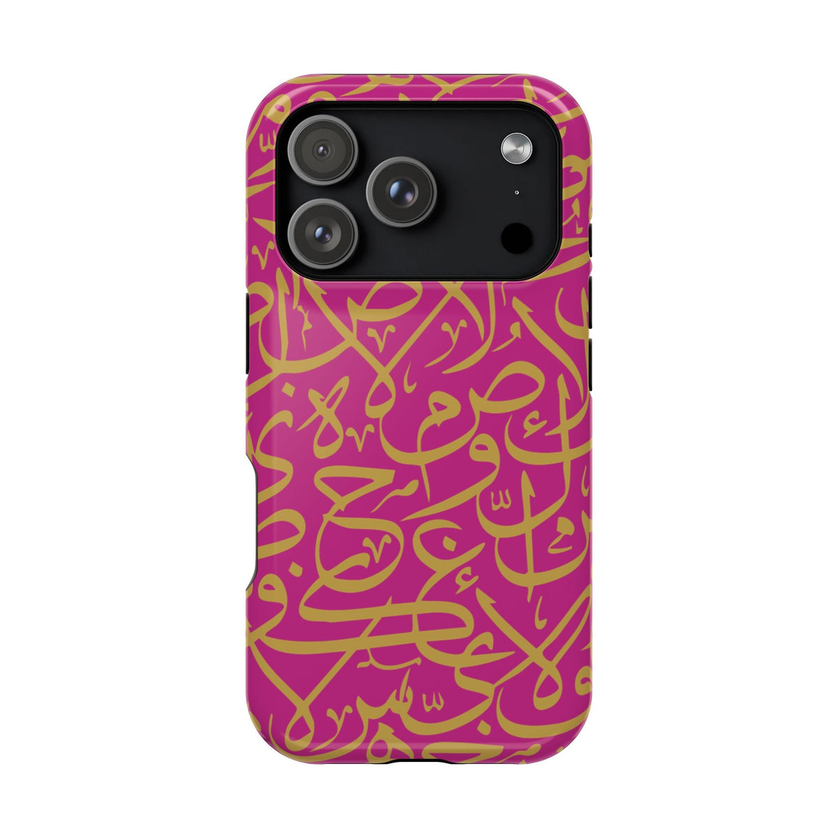 Pink and Gold Arabic Letters  Iphone Magnetic Tough Cases