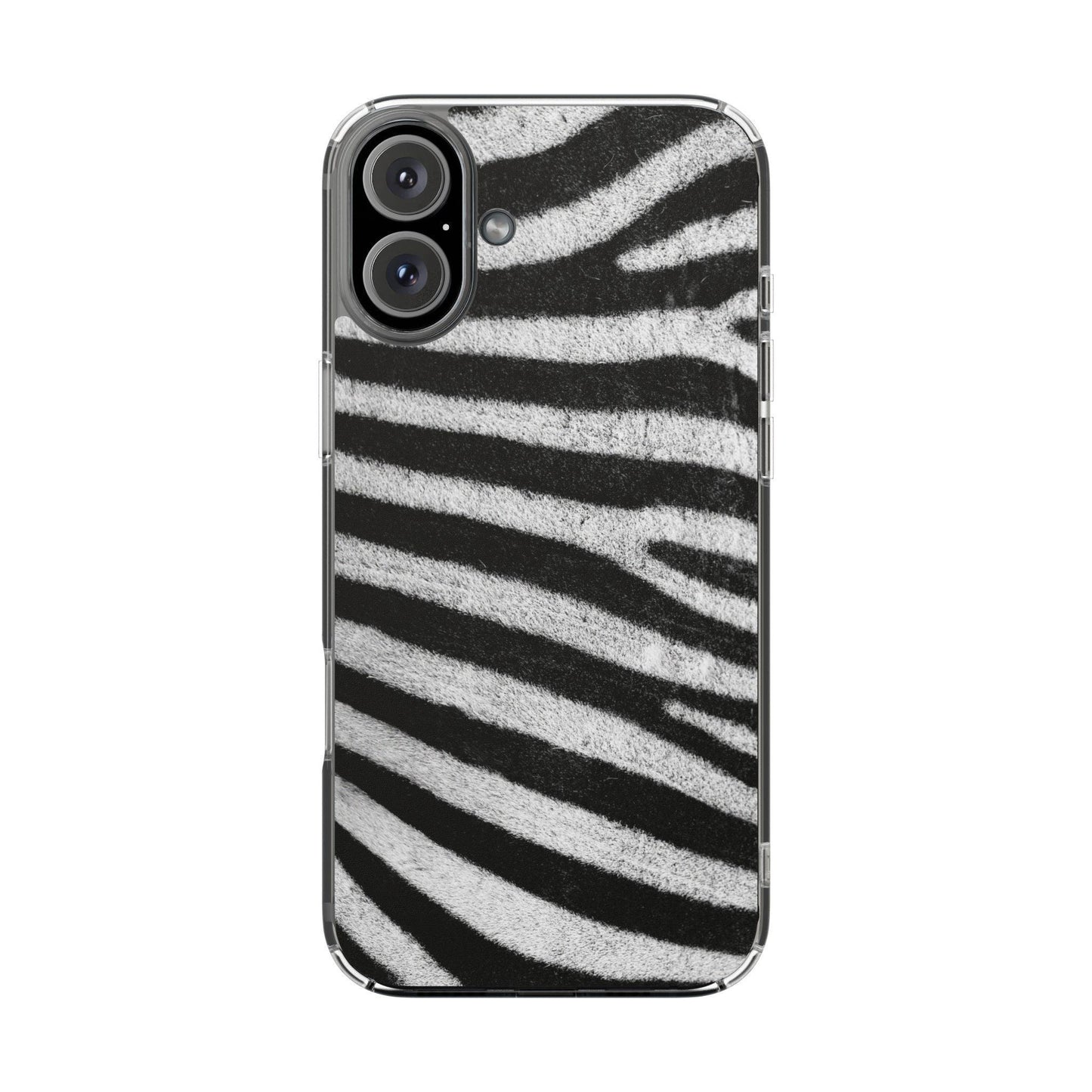 Clear Cases Black and White Zebra Stripes