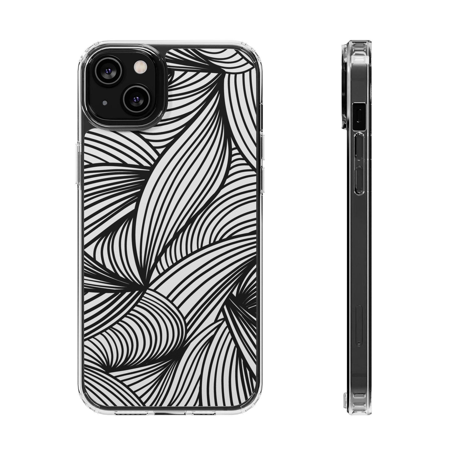 Black and White Illusion Clear Cases