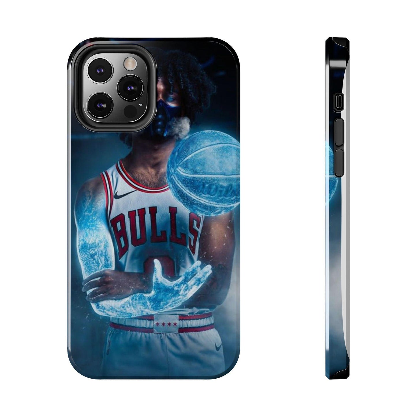 Coby White Chicago Bulls NBA Basketball Printed Tough Phone Case for iPhone & Samsung Galaxy - Dynamic Player Action Design