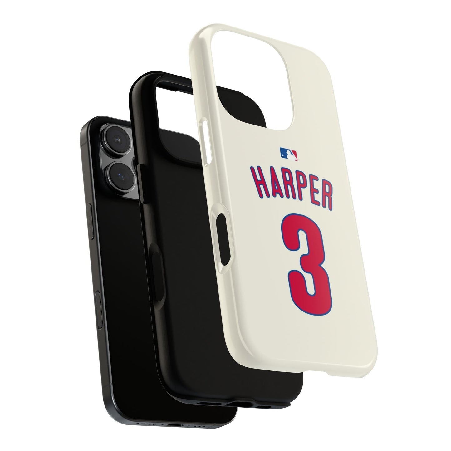 Bryce Harper PowerGrip – Dual-Layer Defense & Slim Fit | Compatible with iPhone 8 to 16 Pro Max & Samsung Galaxy S10 to S25 Ultra