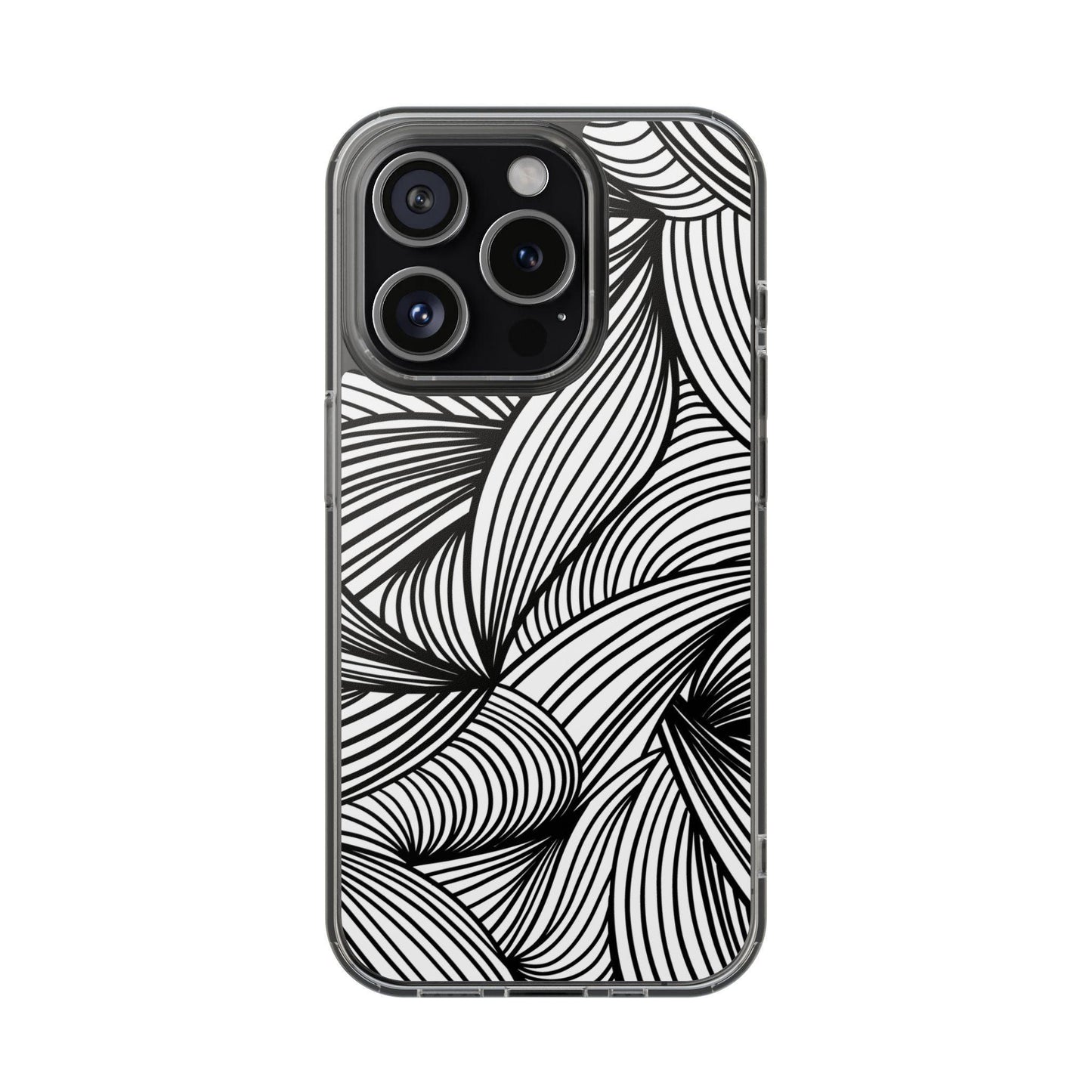 Black and White Illusion Clear Cases