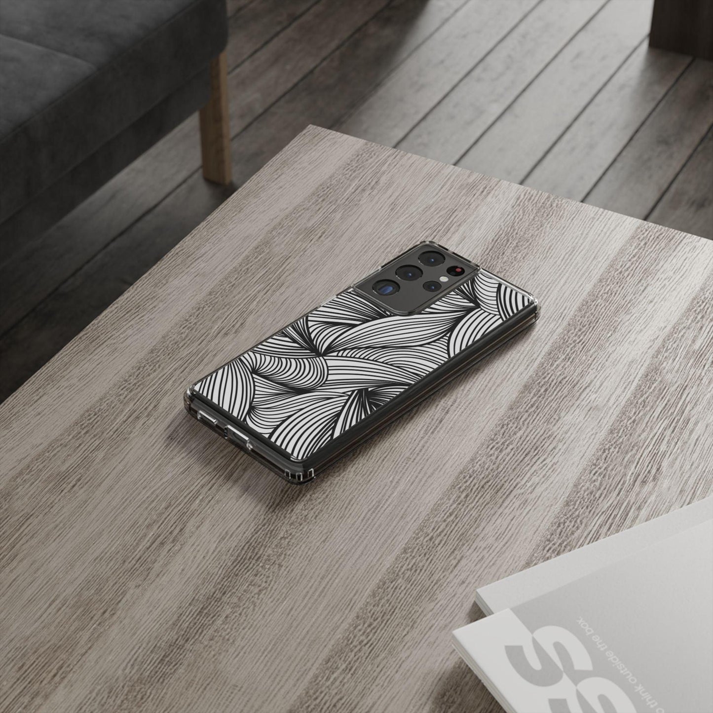 Black and White Illusion Clear Cases