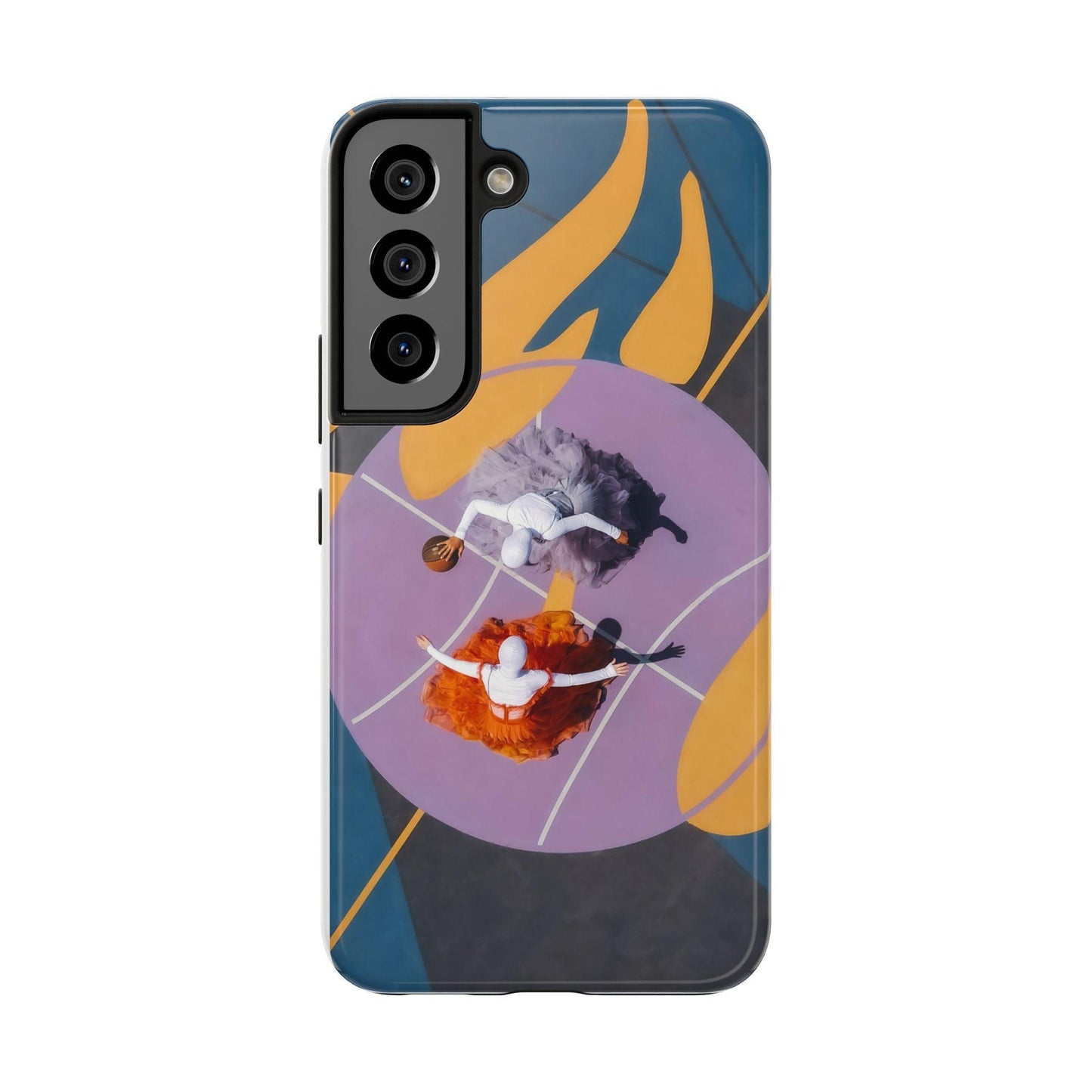 Two Womens Play basket ball Tough Phone Cases