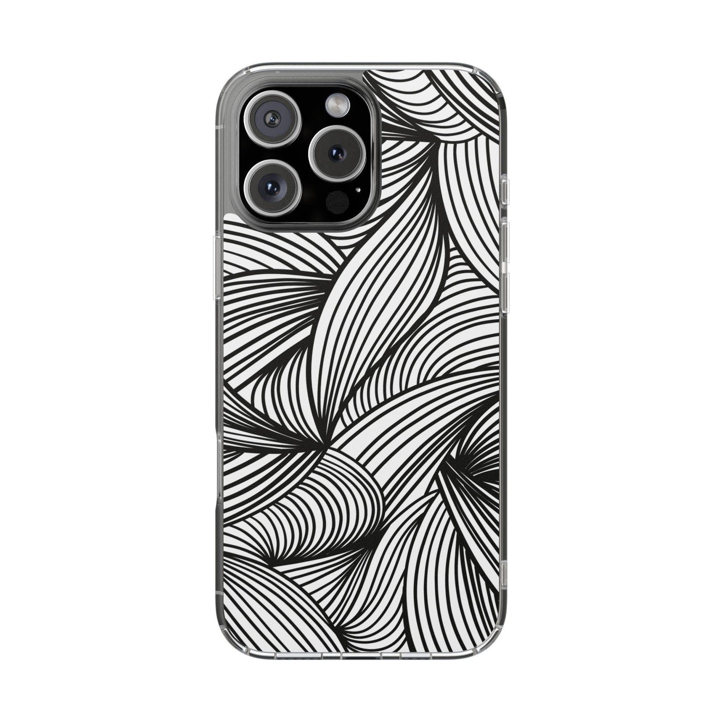 Black and White Illusion Clear Cases