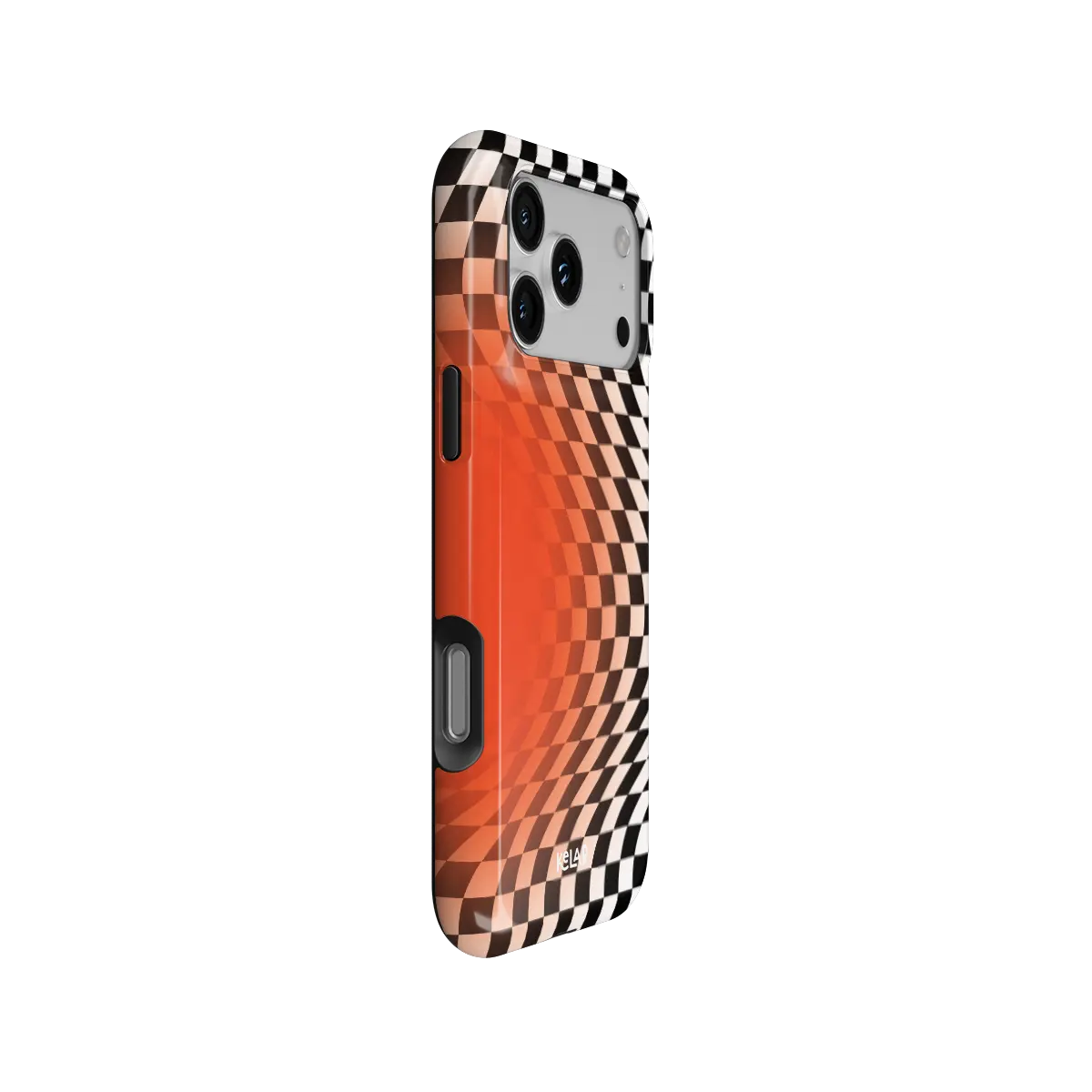 Sunflare | Orange Checkered Phone Case