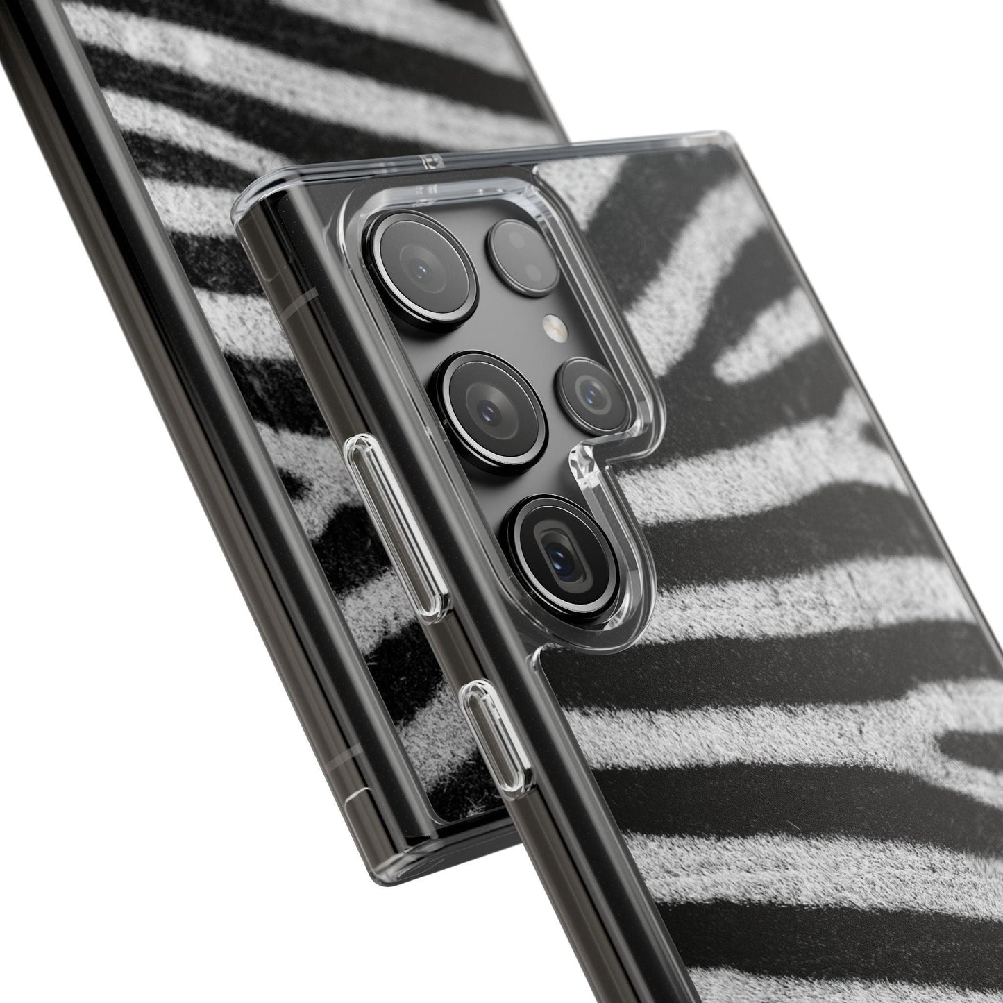 Clear Cases Black and White Zebra Stripes