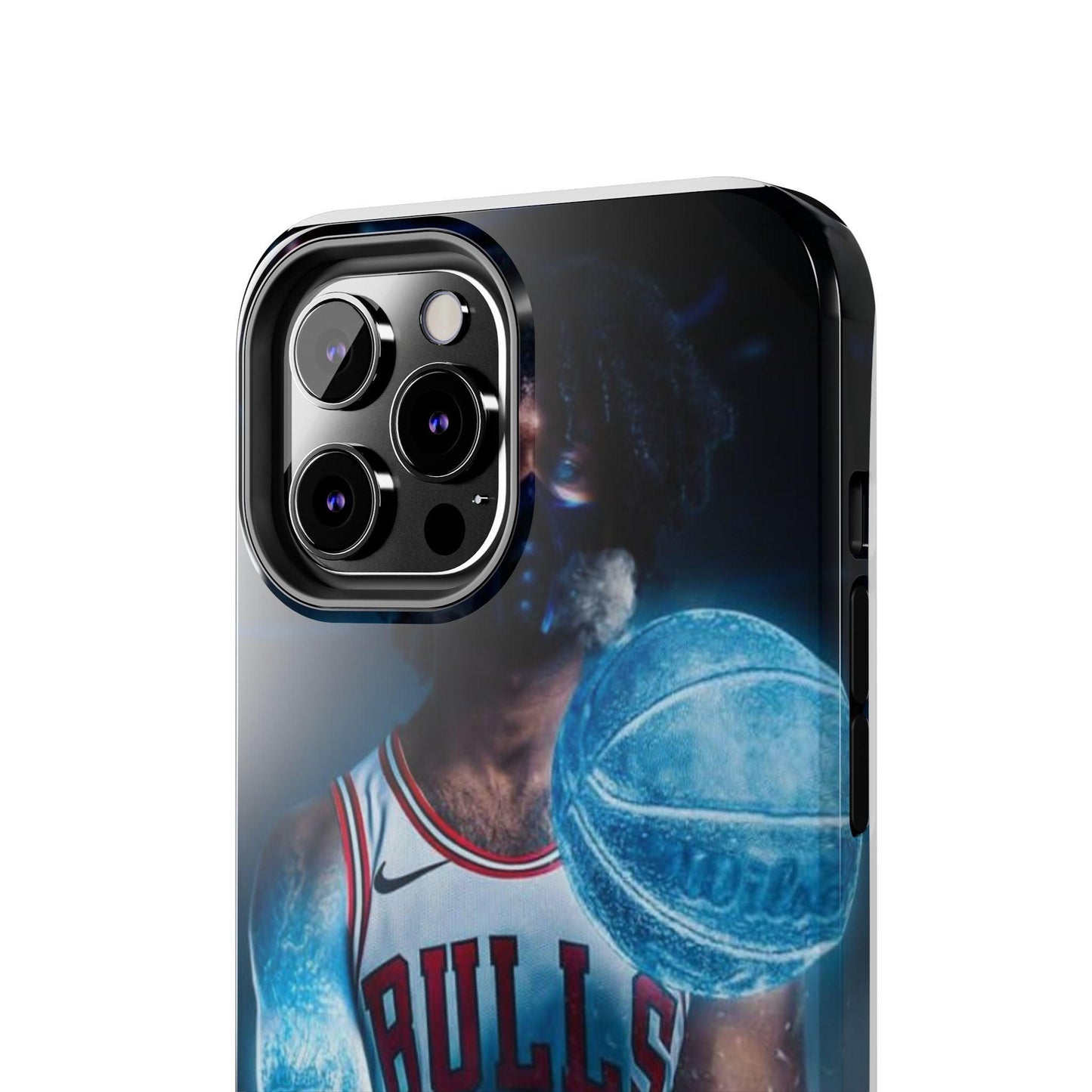 Coby White Chicago Bulls NBA Basketball Printed Tough Phone Case for iPhone & Samsung Galaxy - Dynamic Player Action Design