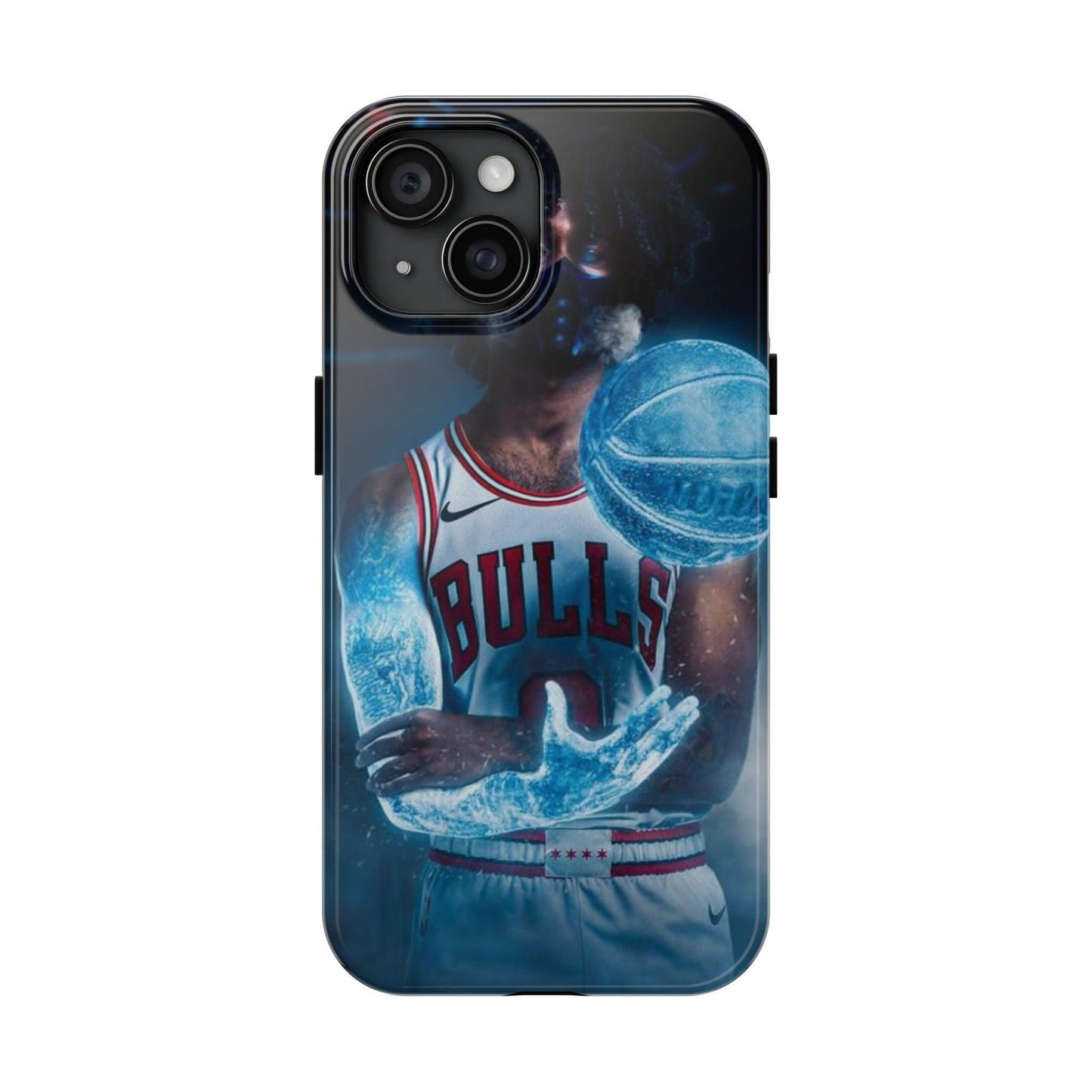 Coby White Chicago Bulls NBA Basketball Printed Tough Phone Case for iPhone & Samsung Galaxy - Dynamic Player Action Design