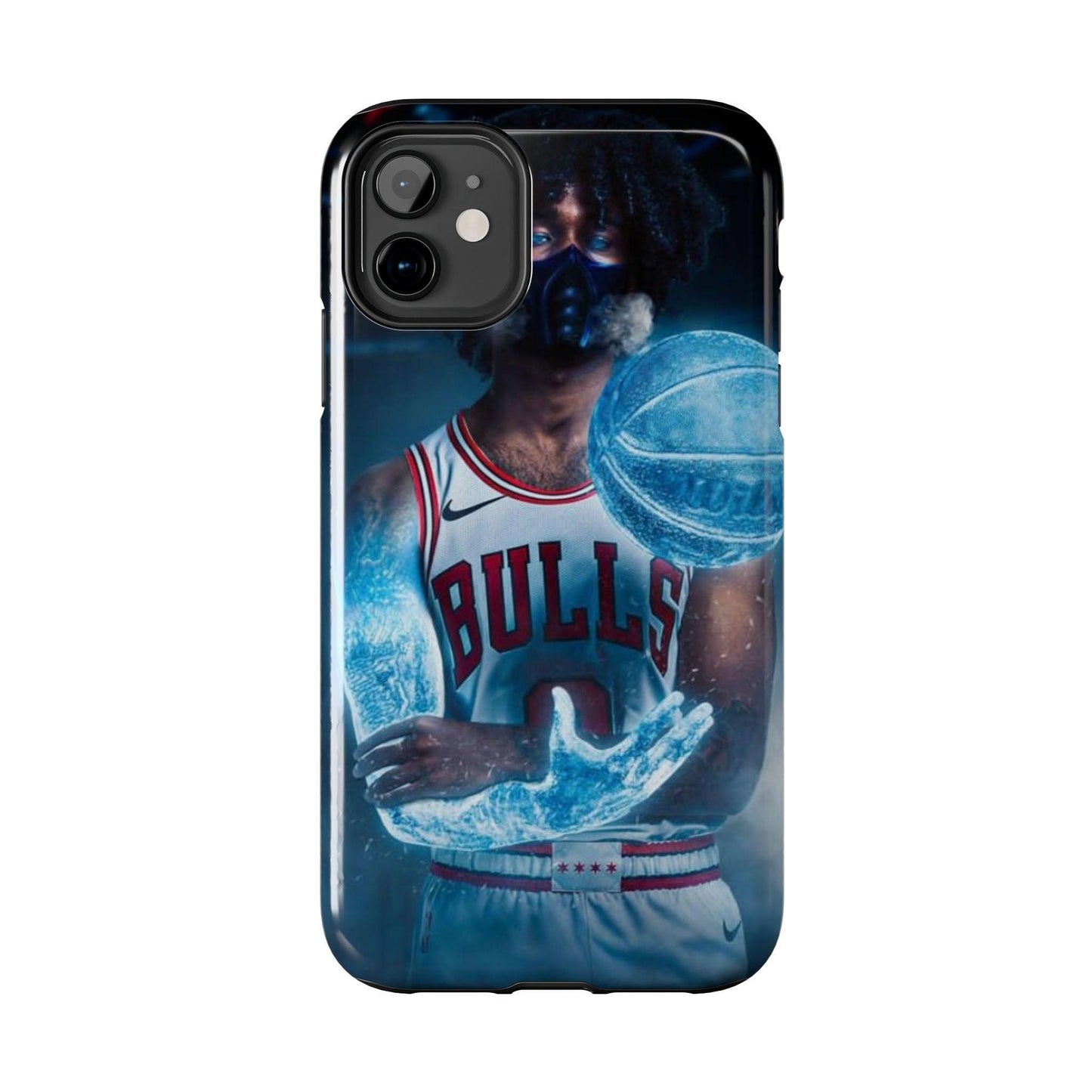 Coby White Chicago Bulls NBA Basketball Printed Tough Phone Case for iPhone & Samsung Galaxy - Dynamic Player Action Design