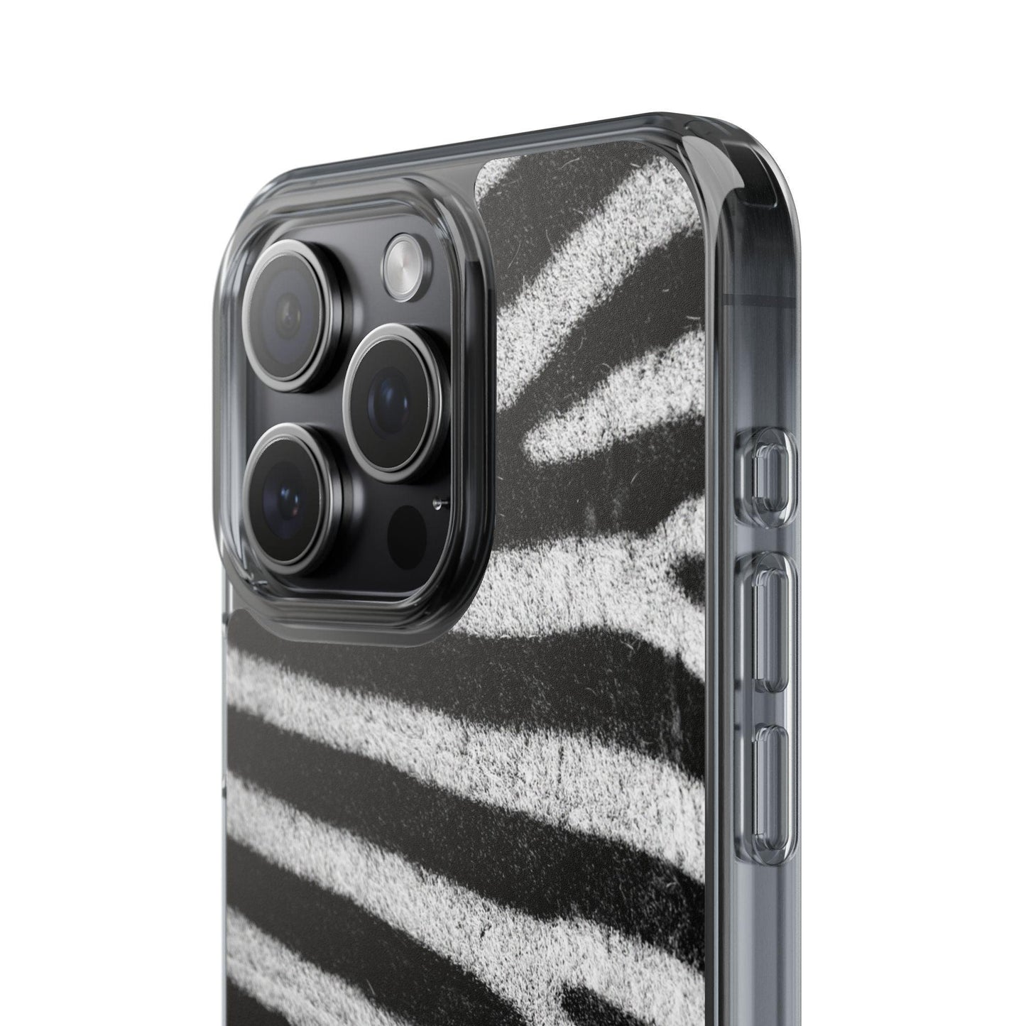 Clear Cases Black and White Zebra Stripes