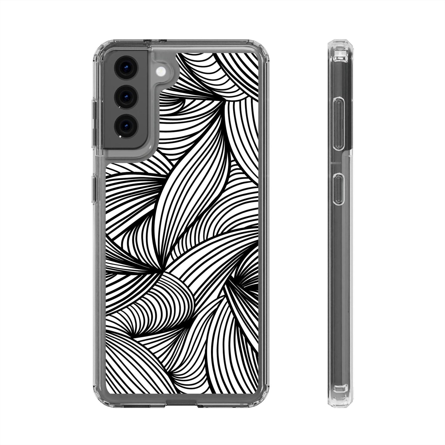 Black and White Illusion Clear Cases