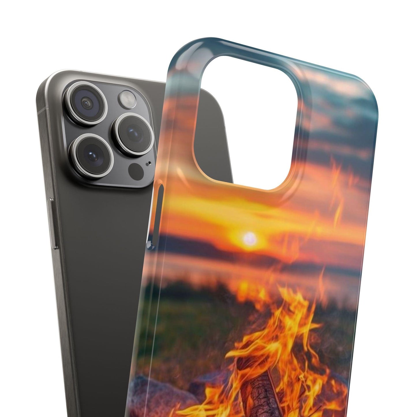 Woodland Fire Phone Case – Warmth of Nature’s Blaze on Your Device