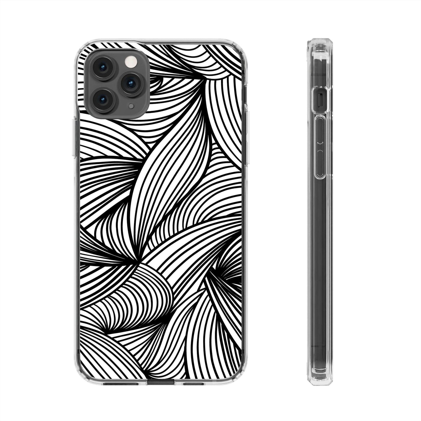 Black and White Illusion Clear Cases